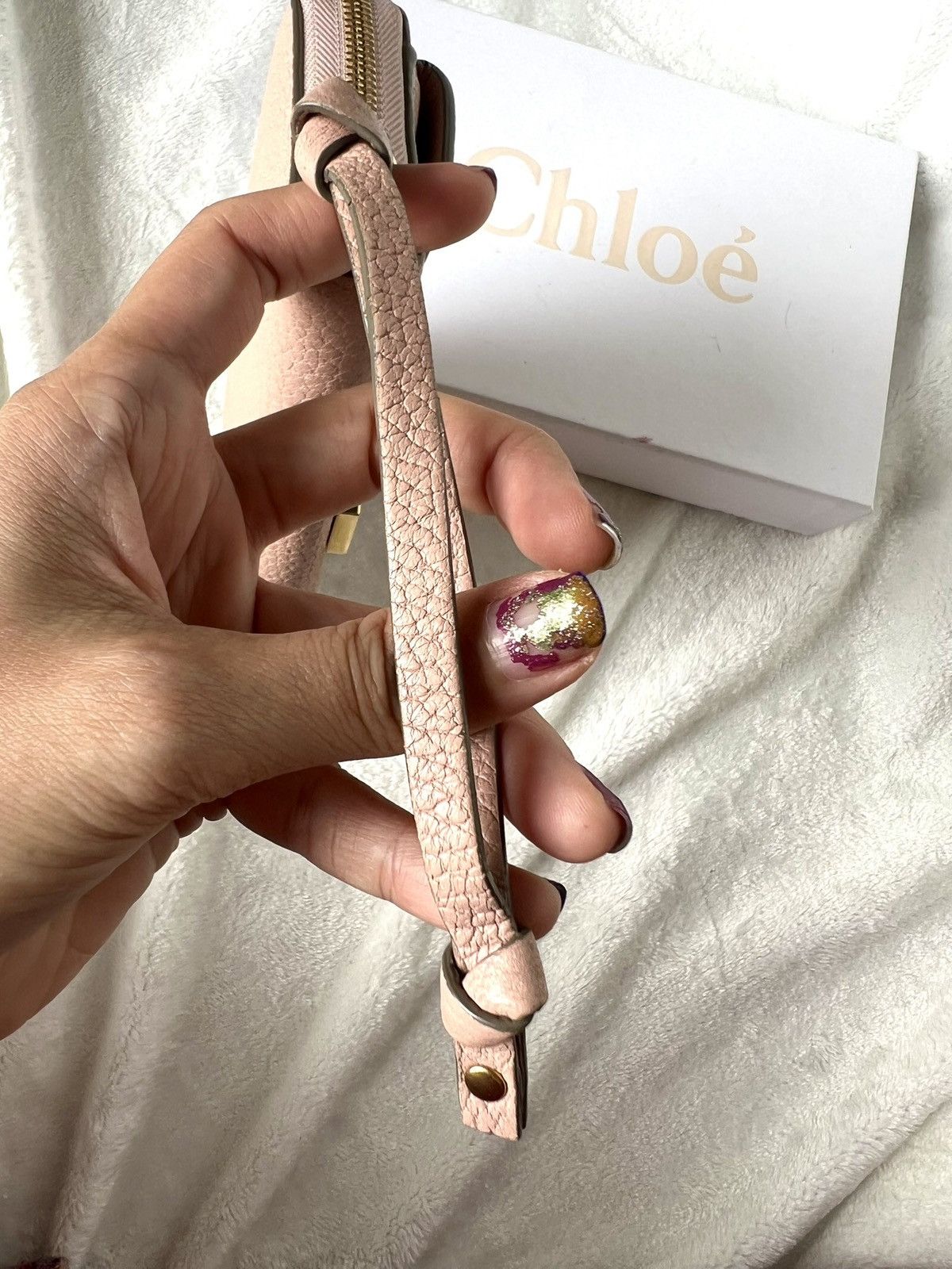 Chloe Chloe Drew Long Wallet – Dusty Pink Size ONE SIZE - 9 Thumbnail