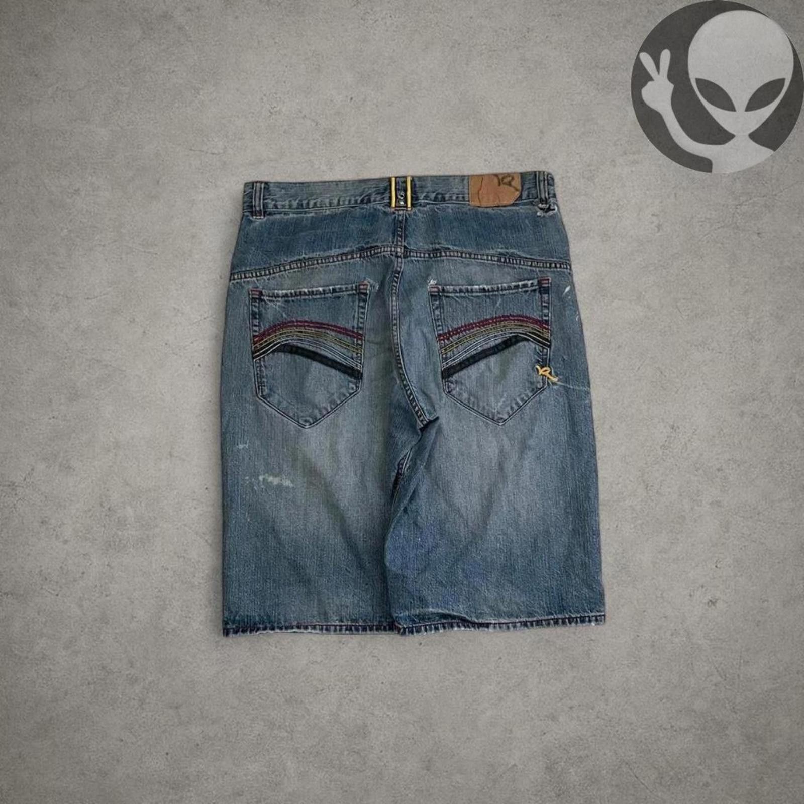 Rocawear Roca Wear Denim Shorts adult 38 blue vintage streetwear Size US 38 / EU 54 - 2 Thumbnail