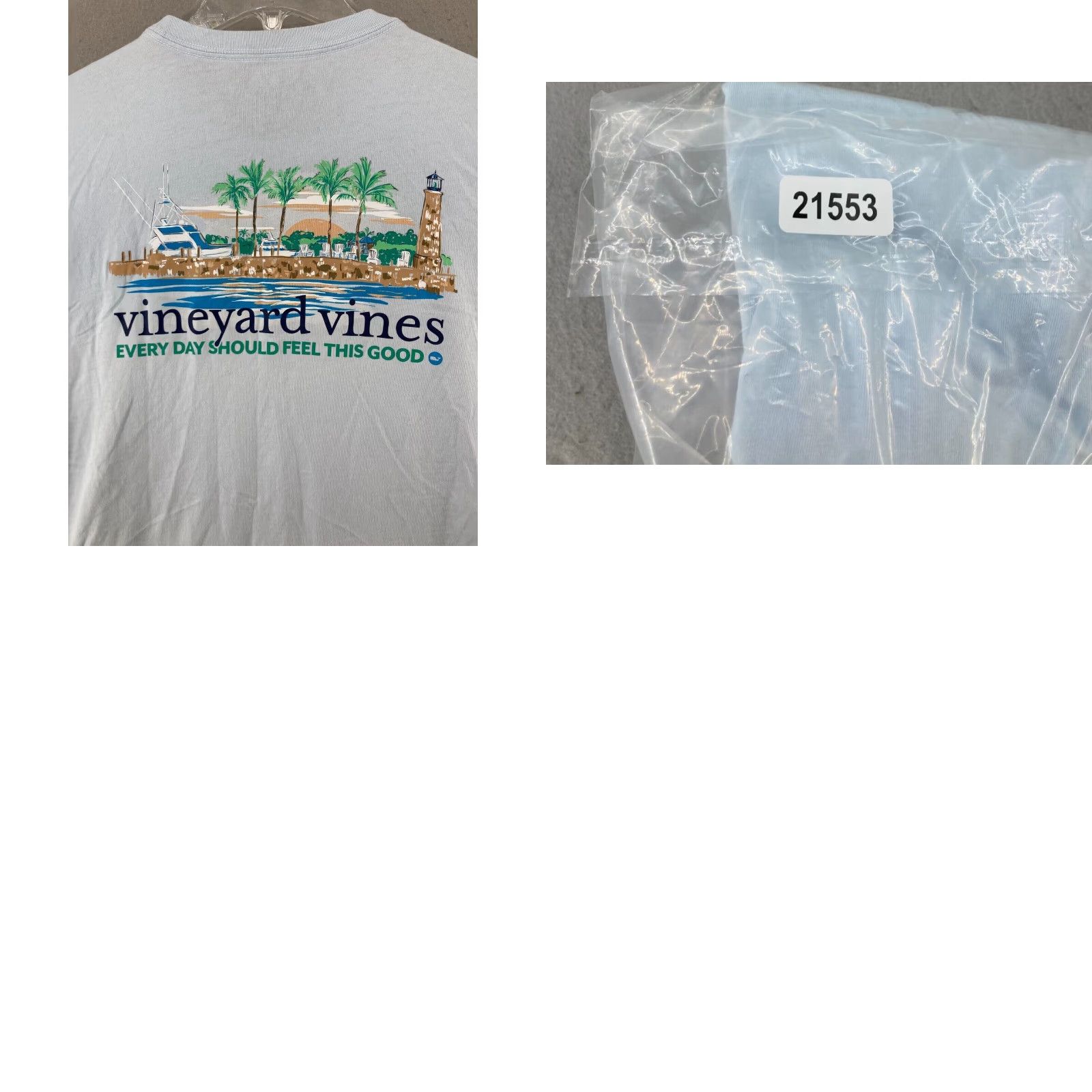 Vineyard Vines Vineyard Vines Mens T Shirt Blue Light House Beach XL Size US M / EU 48-50 / 2 - 8 Thumbnail
