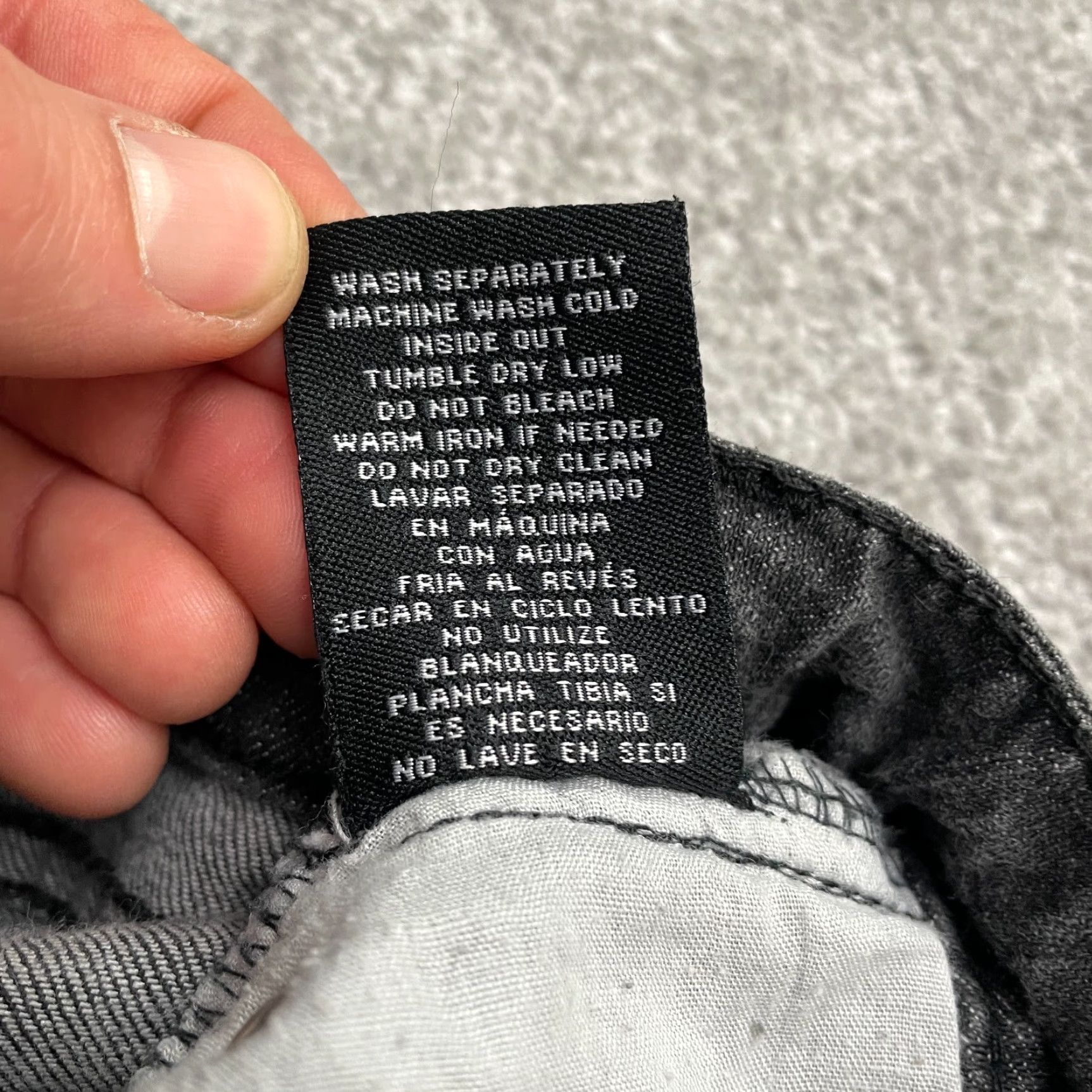 Denime Yom Yum Slim Fit Denim Jeans 30x30 Black Charcoal Wash Low Rise Casual Womens Size 30" / US 8 / IT 44 - 4 Thumbnail