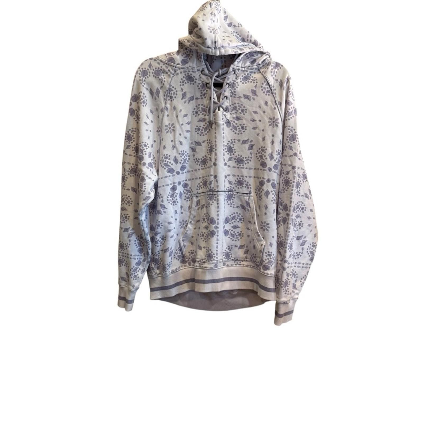 Other SER.O.YA White and Lilac Patterned Cotton Hoodie sz L Size US L / EU 52-54 / 3 - 1 Thumbnail