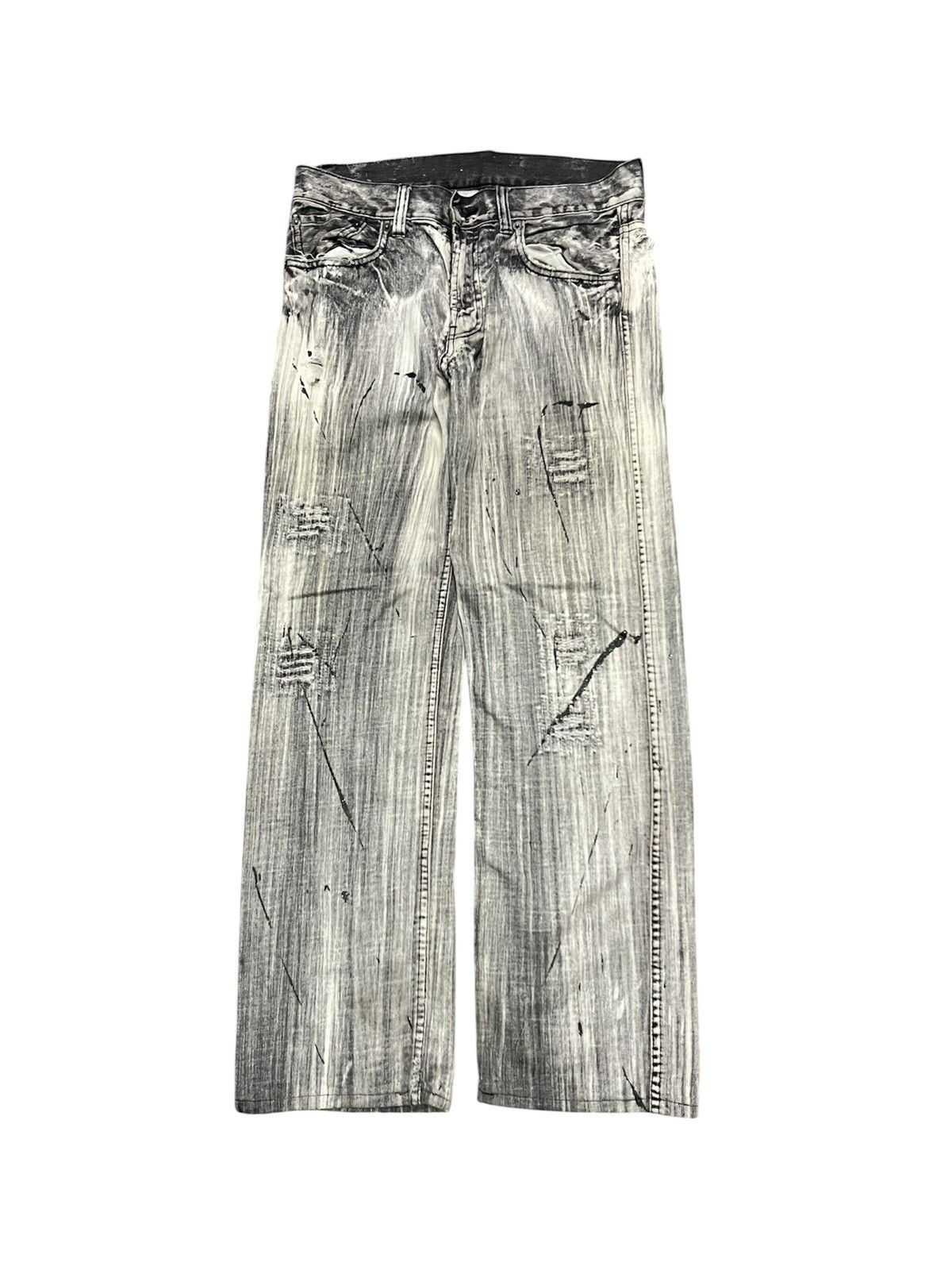 If Six Was Nine 2000s IF SIX WAS NINE STYLE WASHABLE DISTRESSED DENIM JEANS Size US 30 / EU 46 - 1 Thumbnail