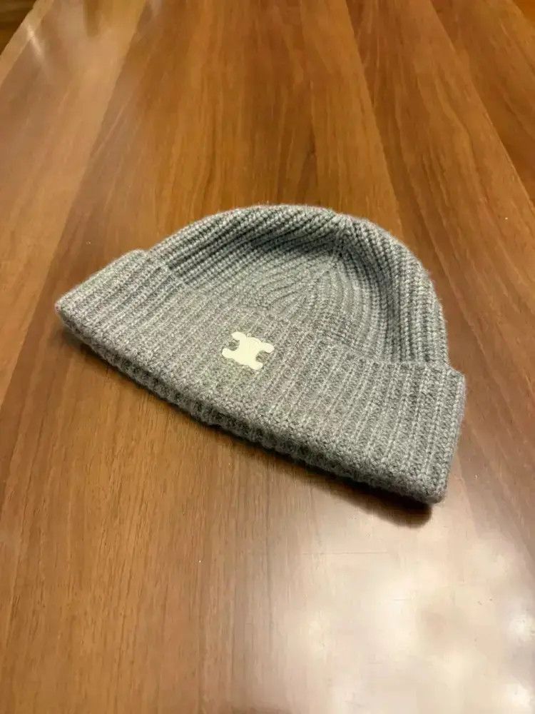 Celine Celine 23AW Knitwear Logo Hat-2505 Size ONE SIZE - 3 Thumbnail