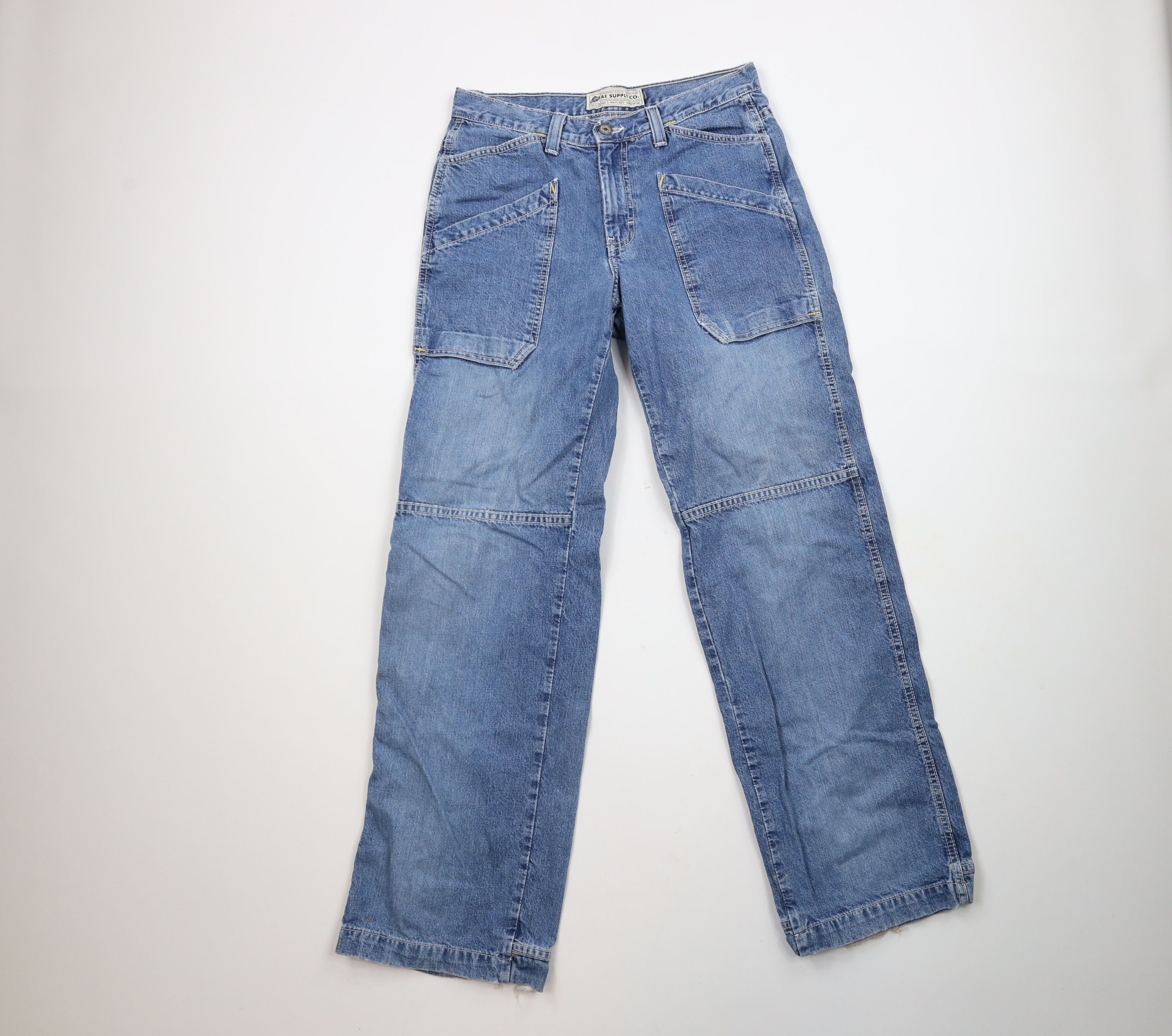 American Eagle Outfitters × Vintage Vintage 90s American Eagle Outfitters Dungaree Jeans USA Size US 30 / EU 46 - 1 Thumbnail