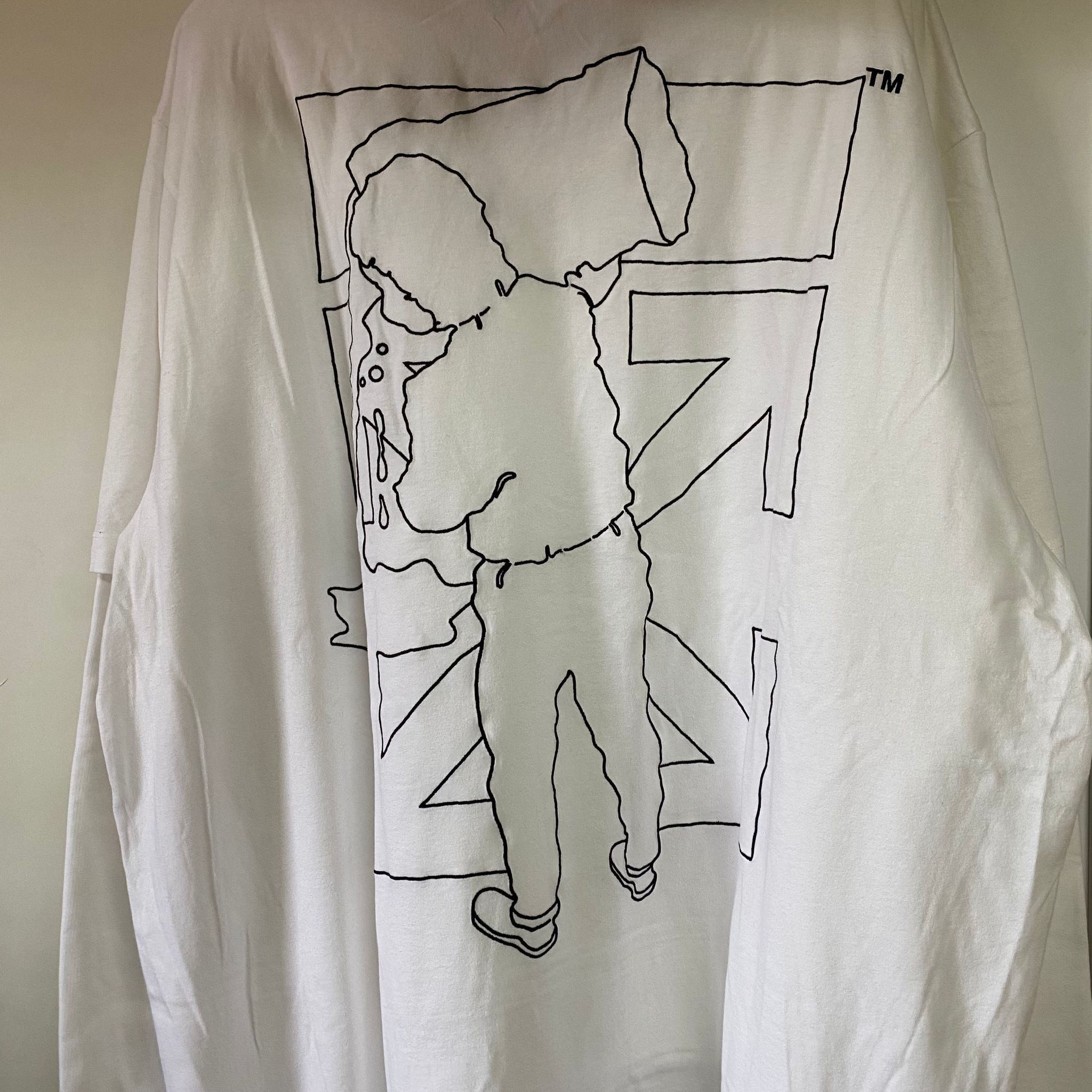 Off-White White Double Layer Barrel Worker Arrows Oversized Hoodie Size US XXL / EU 58 / 5 - 5 Thumbnail