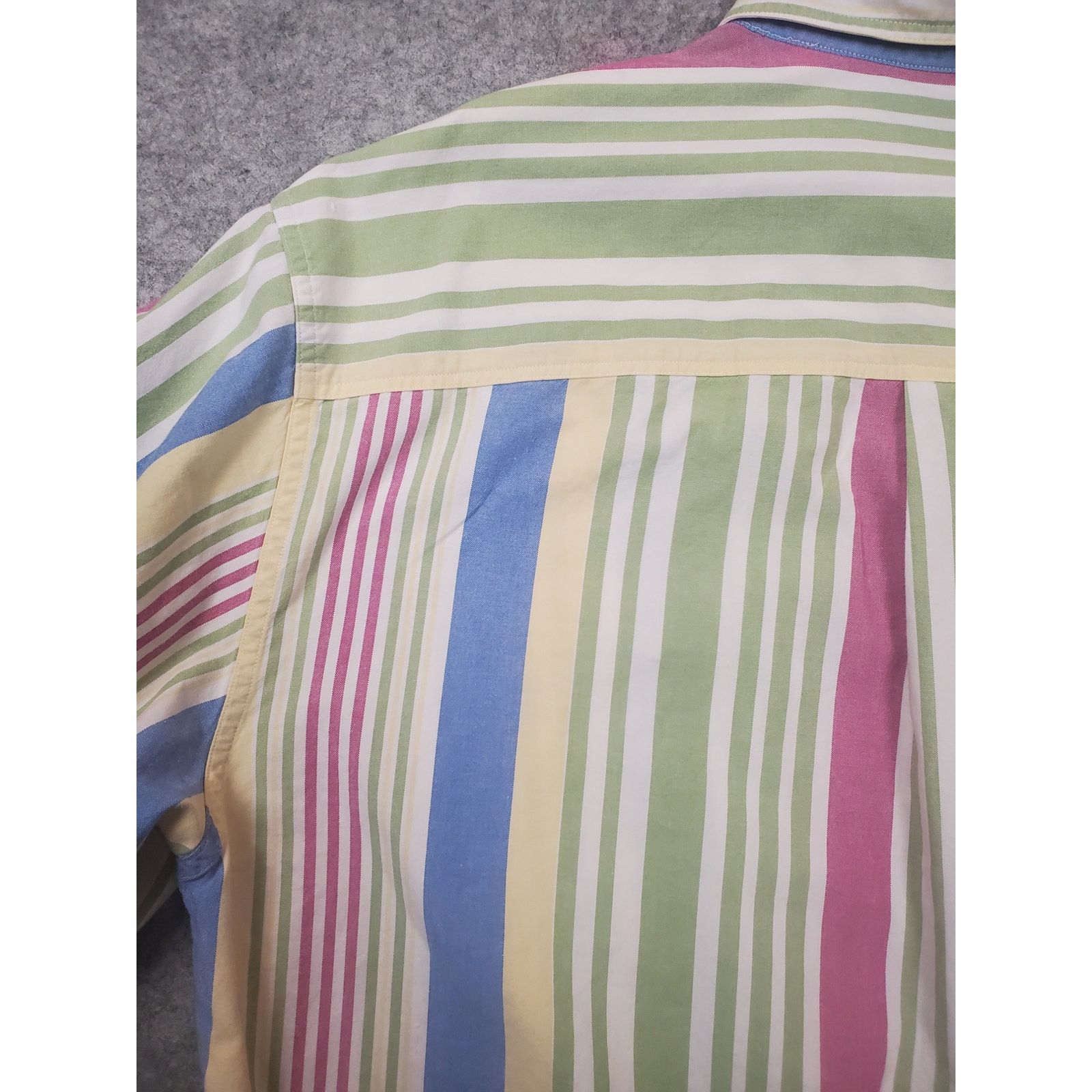 Lands' End VTG Land's End Men's Large Stripe LS Button Down Shirt Size US L / EU 52-54 / 3 - 6 Thumbnail