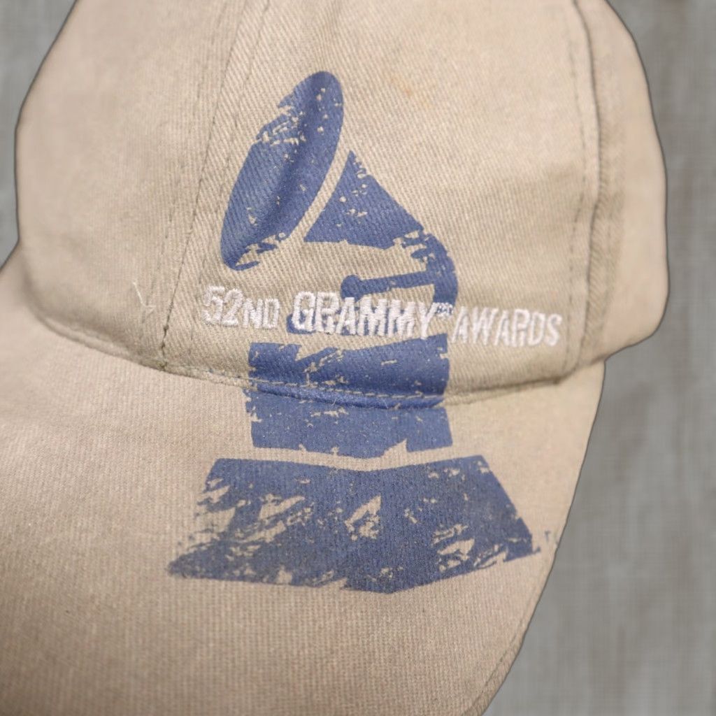 American Needle American Needle Hat Baseball Cap Grams Grammys Adjustable Men's One Size Black Beige Cotton Canvas Casual Vintage? Size ONE SIZE - 1 Thumbnail
