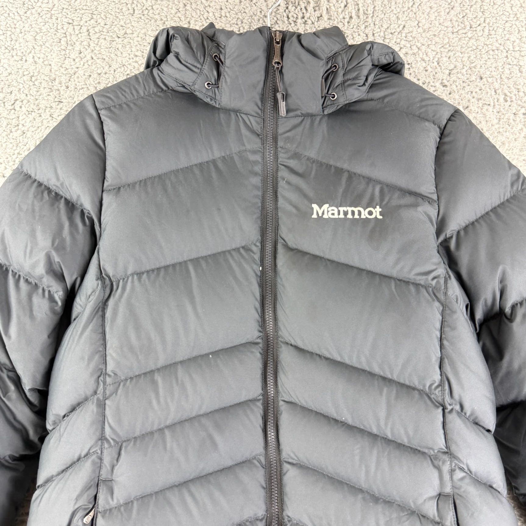 Marmot Marmot Montreal 700 Fill Parka Jacket Womens M Black Quilted Full Zip Hoodie Down Regular Mens? Size M / US 6-8 / IT 42-44 - 4 Thumbnail