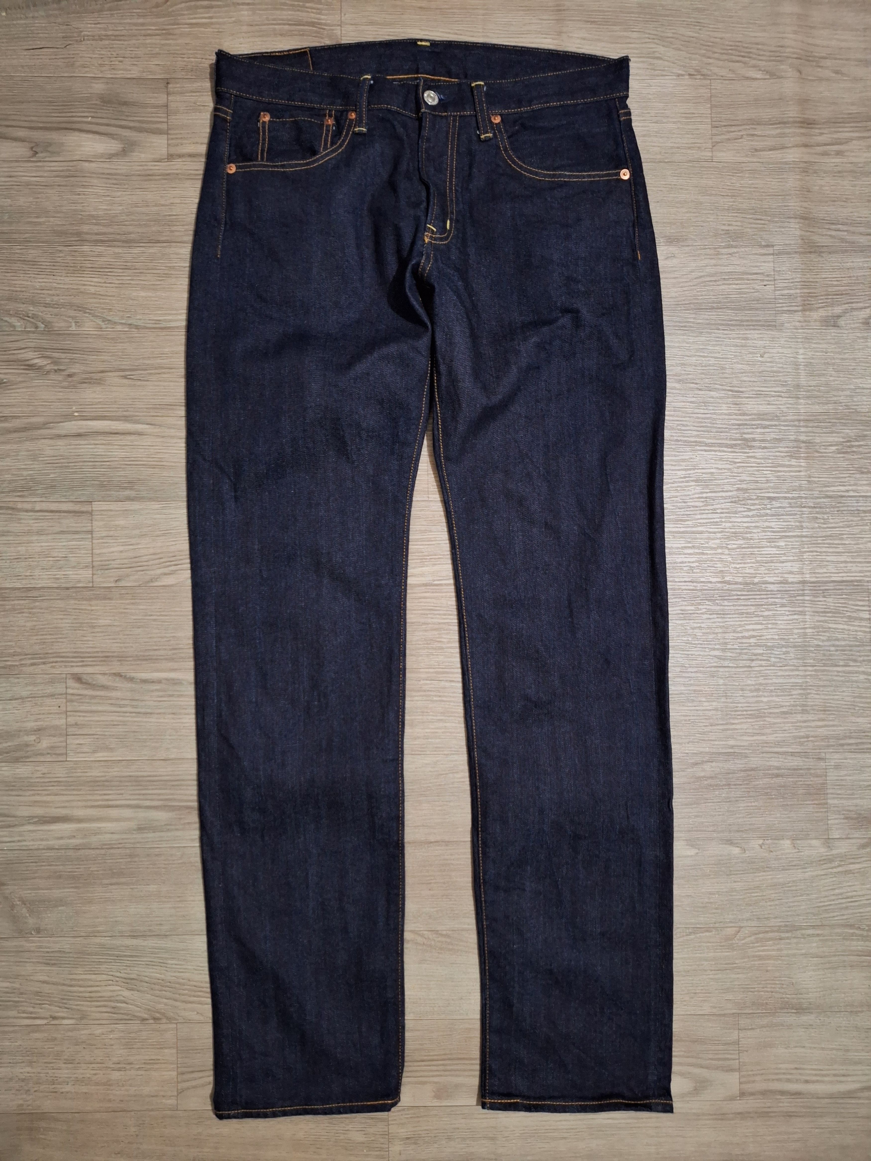 image of F O B Factory x Fob Factory - F1139 - St. Straight 5P Denim in Indigo Blue, Men's (Size 33)