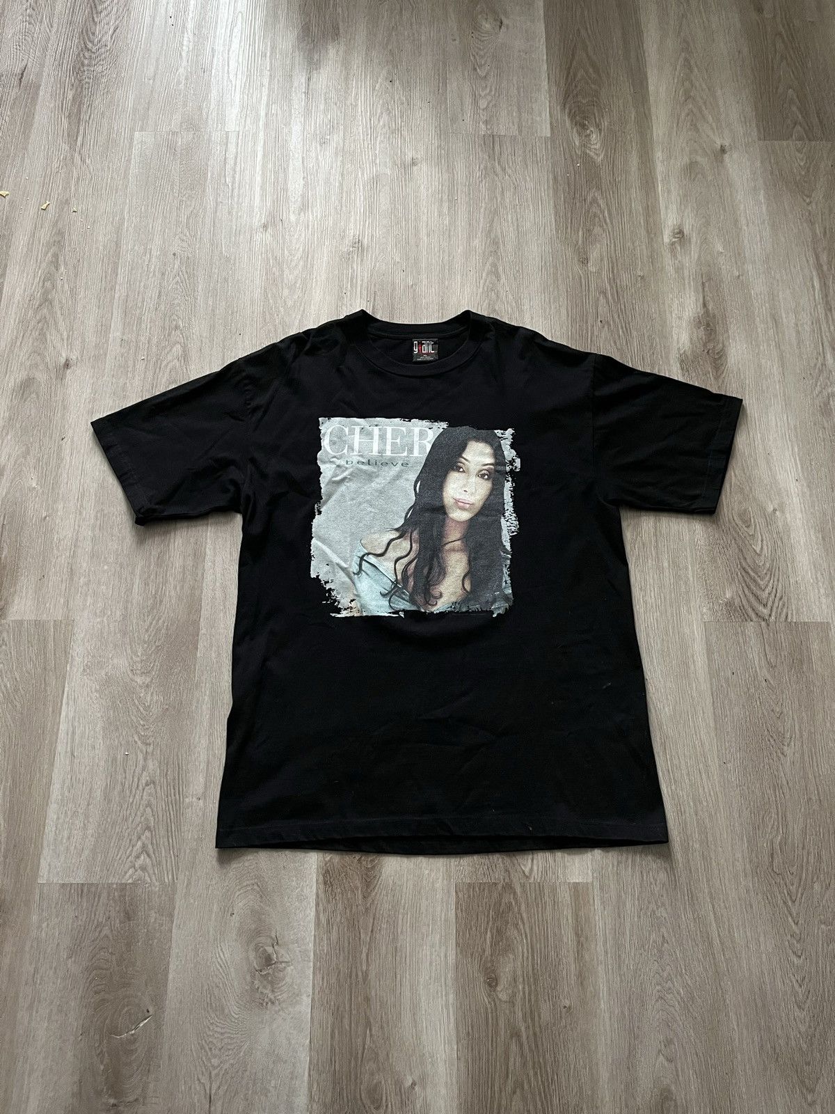 image of Tour Tee x Vintage 1999 Cher Tour T Shirt in Black, Men's (Size Large)