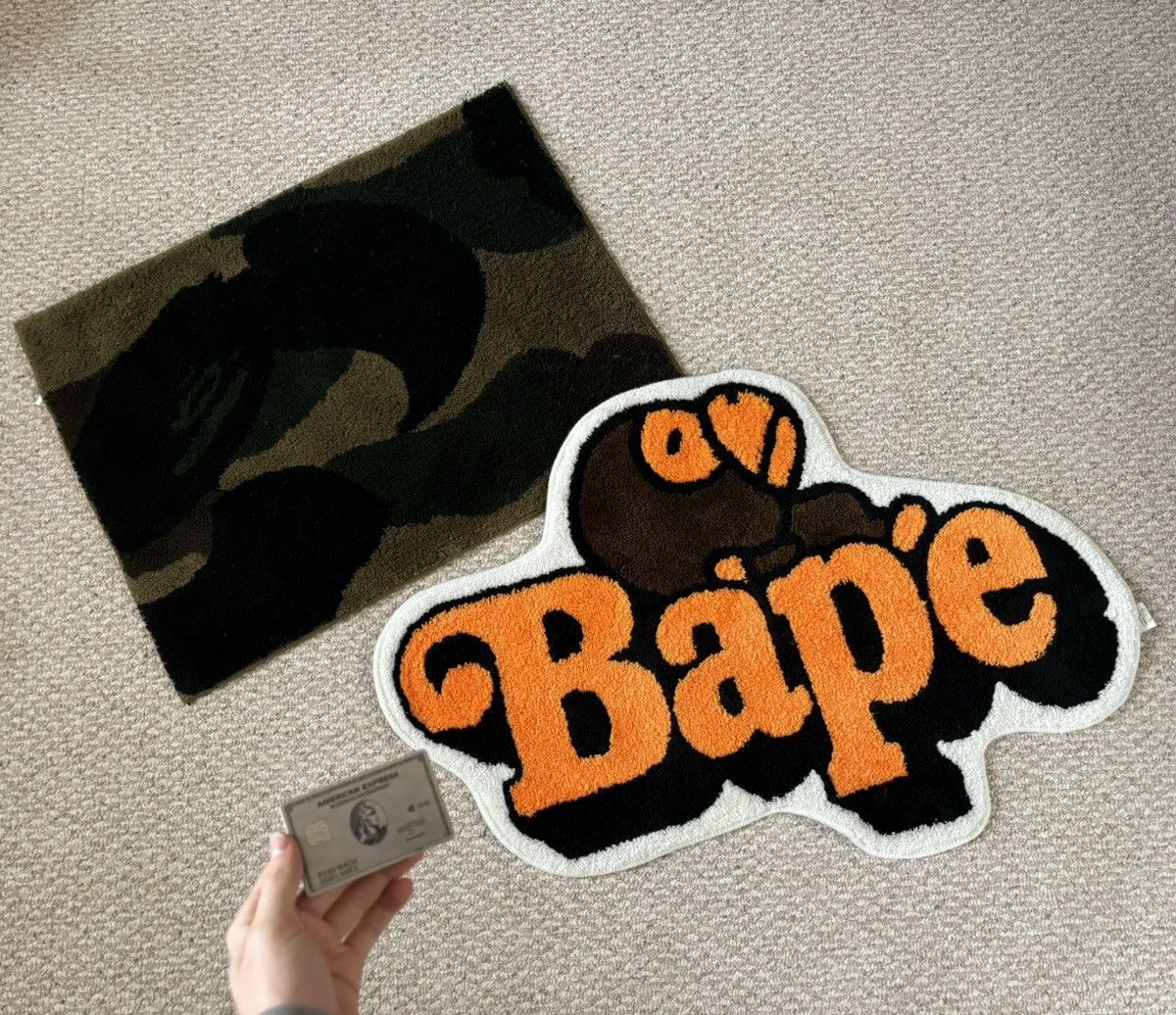 Bape Bape ‘ABC Green Camo Rectangle’ Rug Size ONE SIZE - 3 Thumbnail