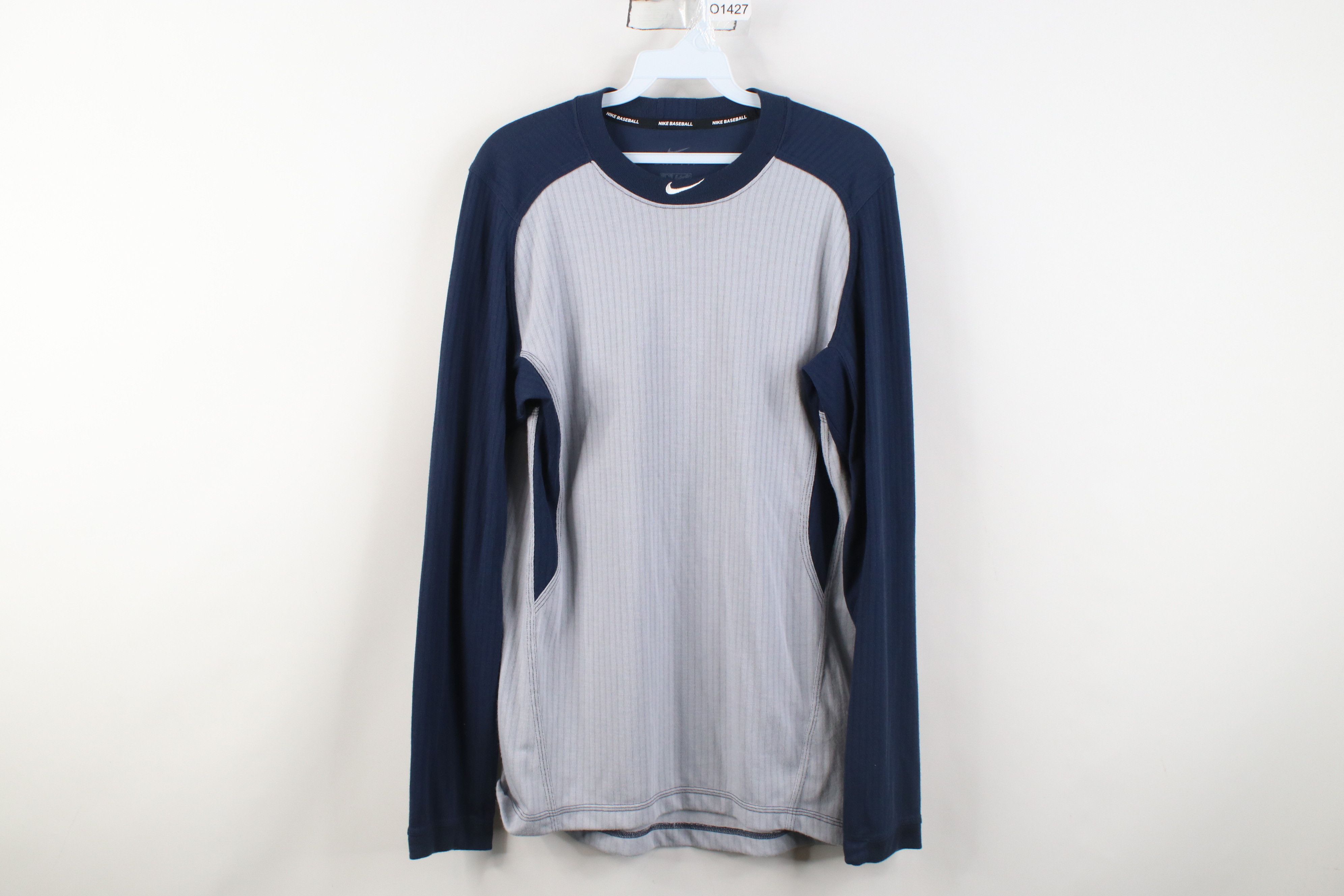 Nike Nike Baseball Center Swoosh Thermal Knit Long Sleeve T-Shirt Size US M / EU 48-50 / 2 - 1 Thumbnail