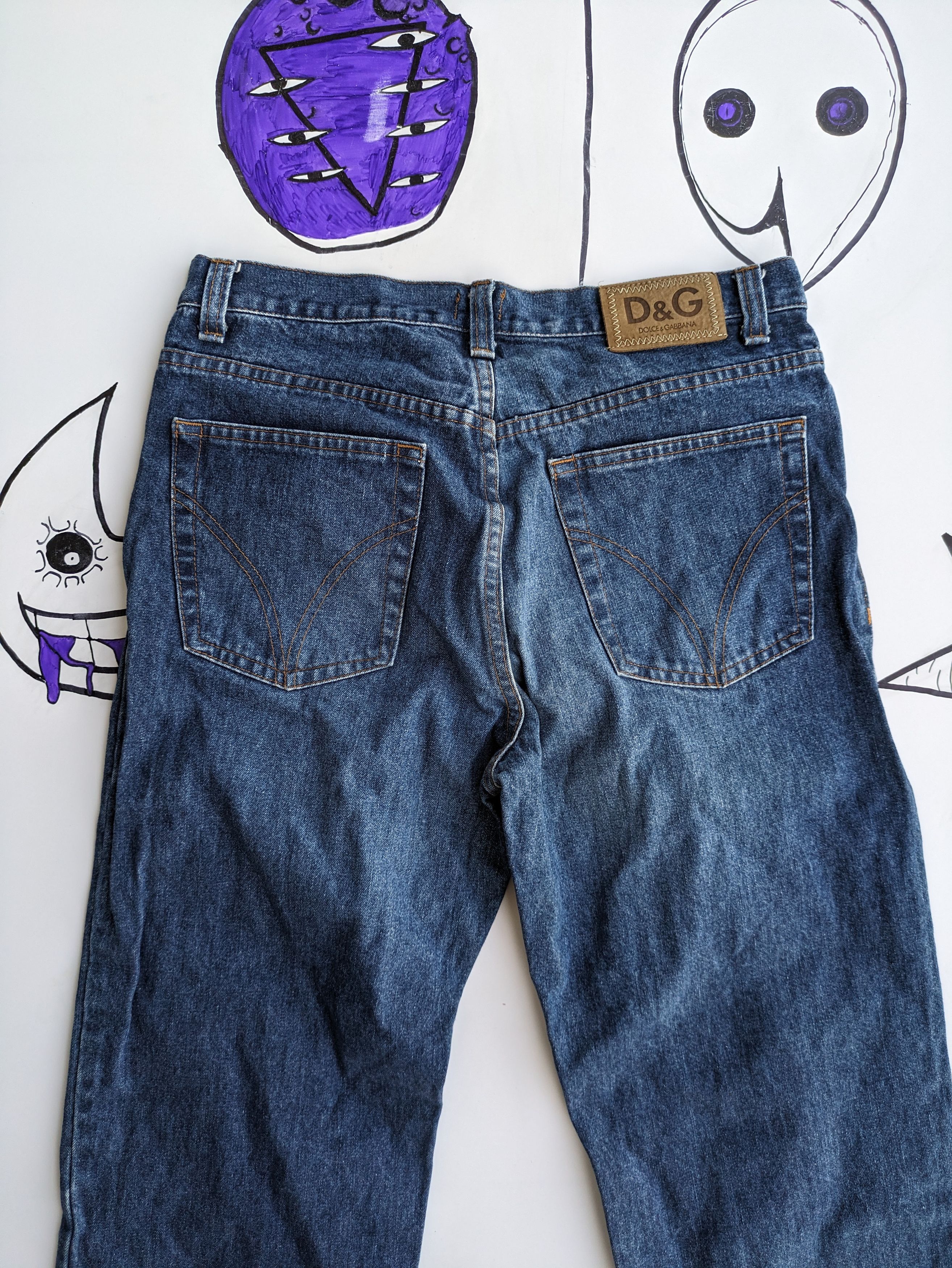 Dolce & Gabbana × Vintage Vintage D&G straight leg wide denim pants Size US 30 / EU 46 - 5 Thumbnail