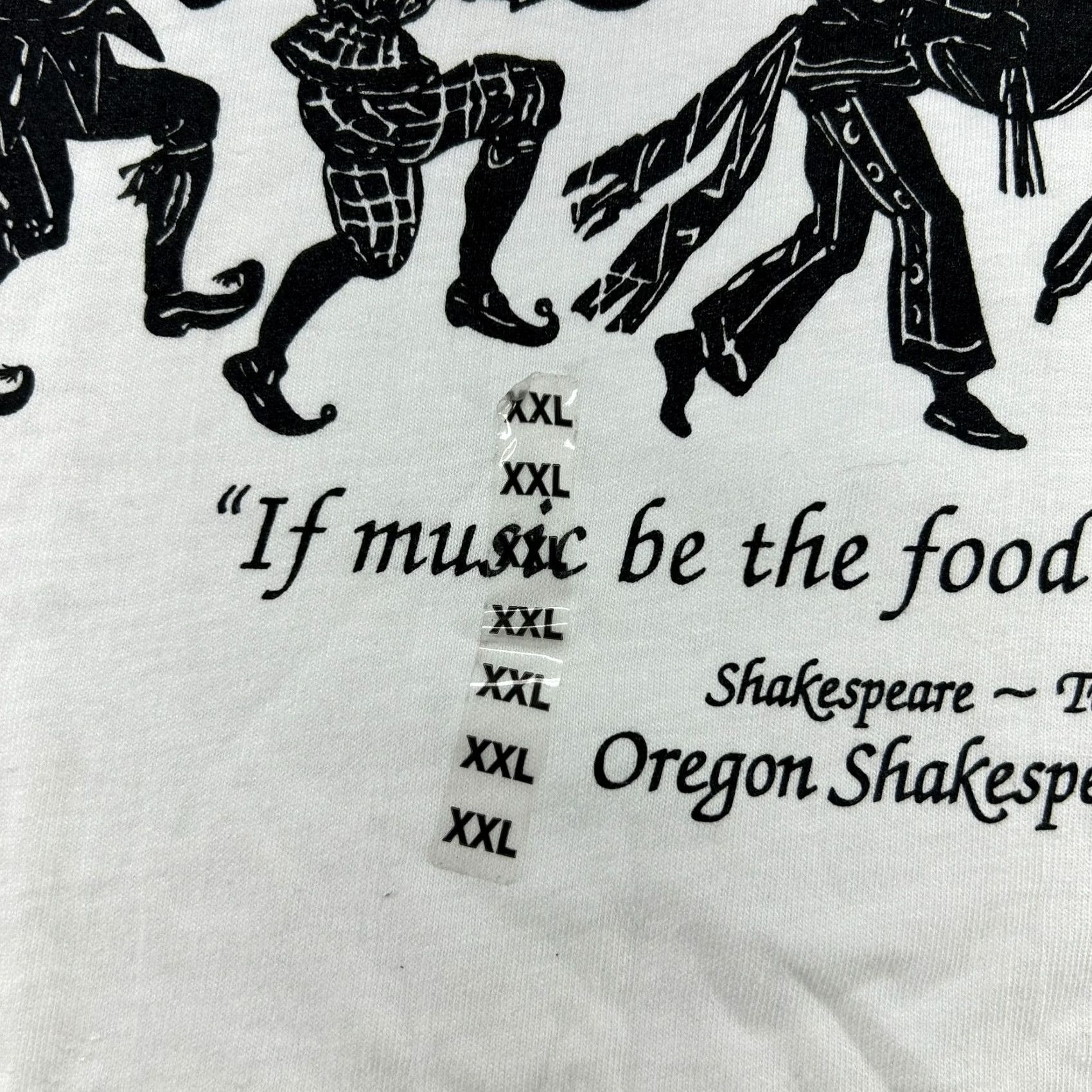 Hanes VINTAGE Hanes Beefy-T Oregon Shakespeare Shirt Mens 2XL White Short Sleeve Crew Neck Graphic Print 90s Size US XXL / EU 58 / 5 - 2 Thumbnail