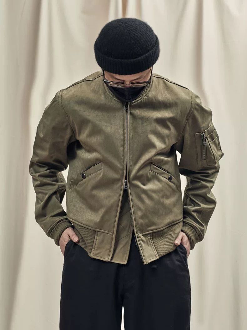 IJJI Rivers OJJ Military Green Flight Jacket Size US S / EU 44-46 / 1 - 1 Thumbnail