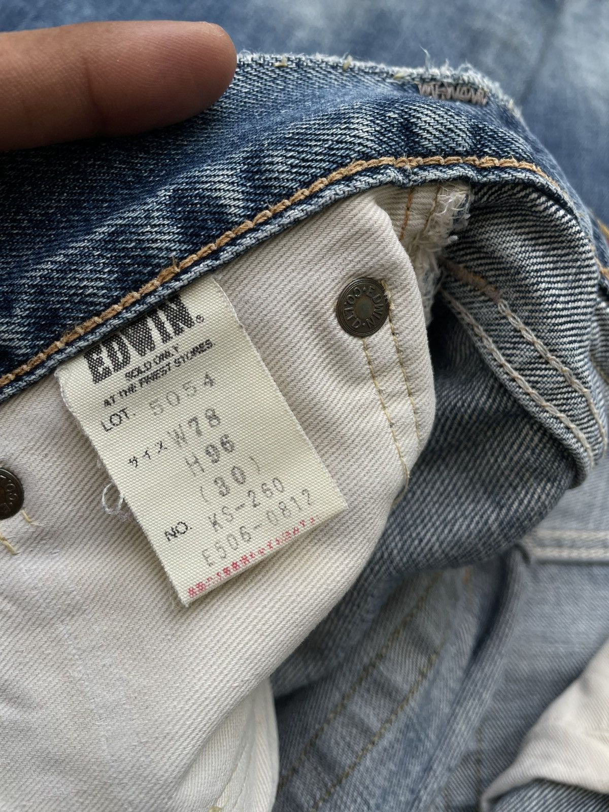 Edwin Vintage Distress Edwin Selvedge Inspired by Kapital Jeans Size US 30 / EU 46 - 17 Thumbnail