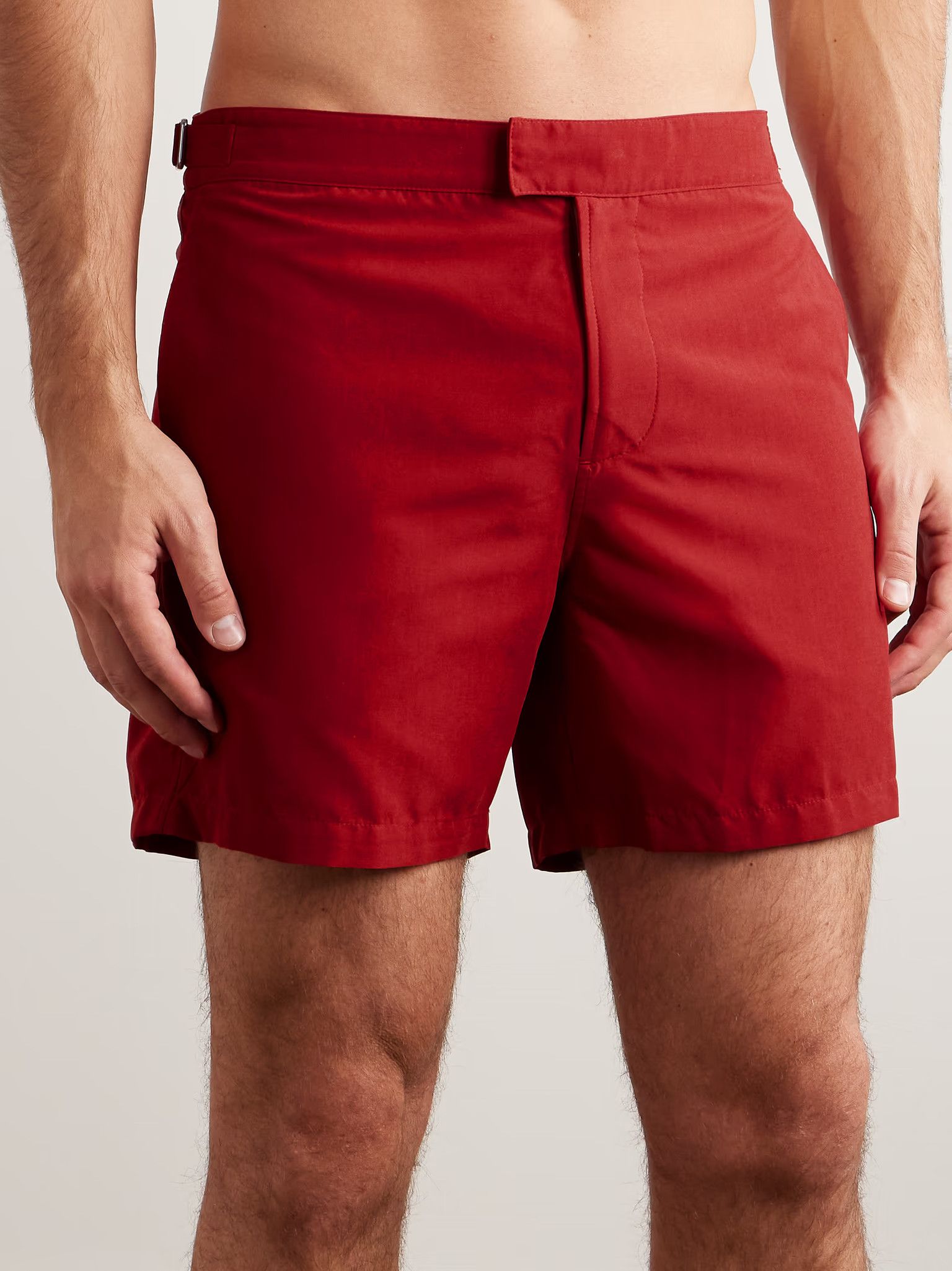 Loro Piana o1srvl11e1024 Schooner Straight Swim Shorts in Red Size US 34 / EU 50 - 2 Thumbnail