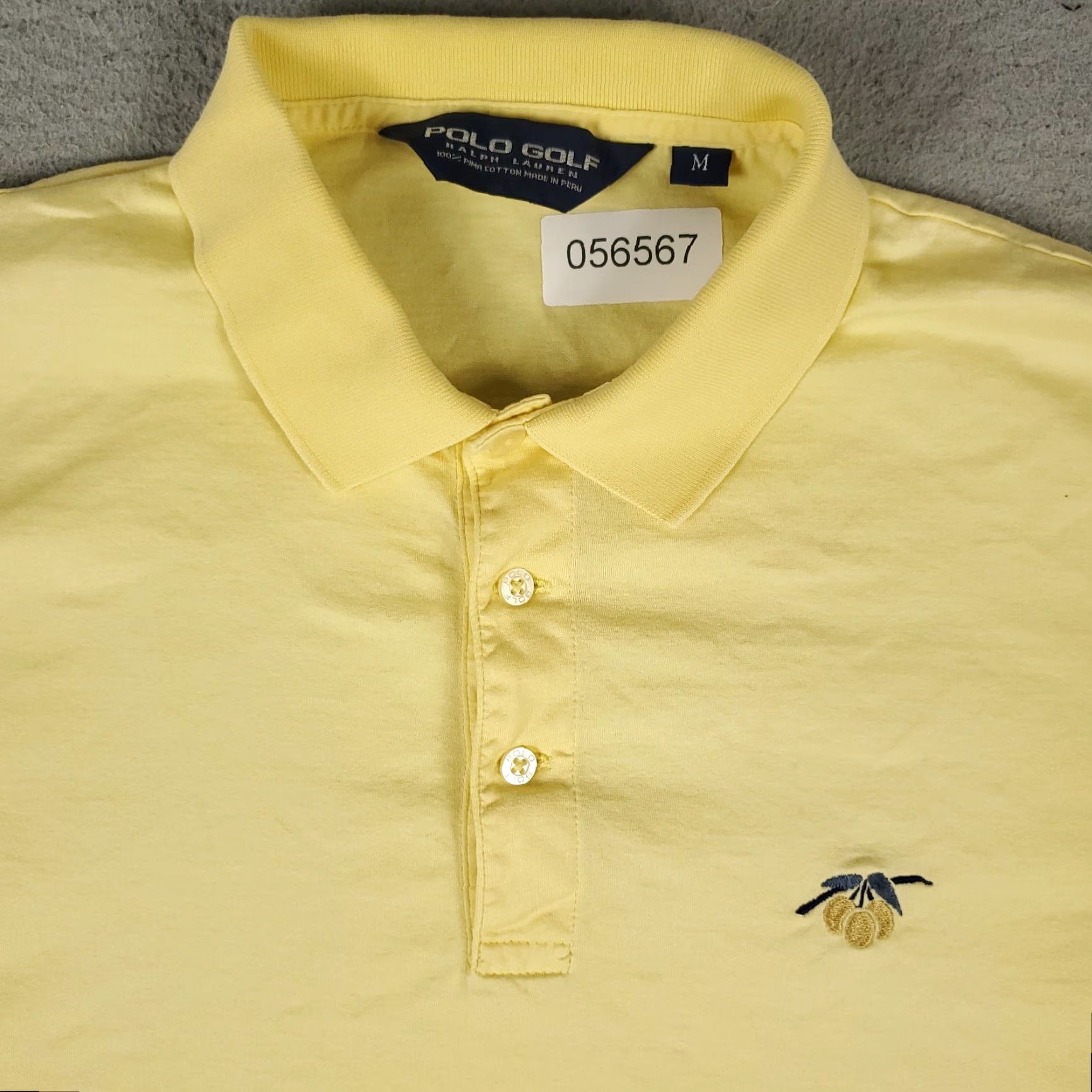 Ralph Lauren Ralph Lauren Polo Shirt Mens Medium Yellow Short Sleeve Casual Activewear Size US M / EU 48-50 / 2 - 2 Thumbnail