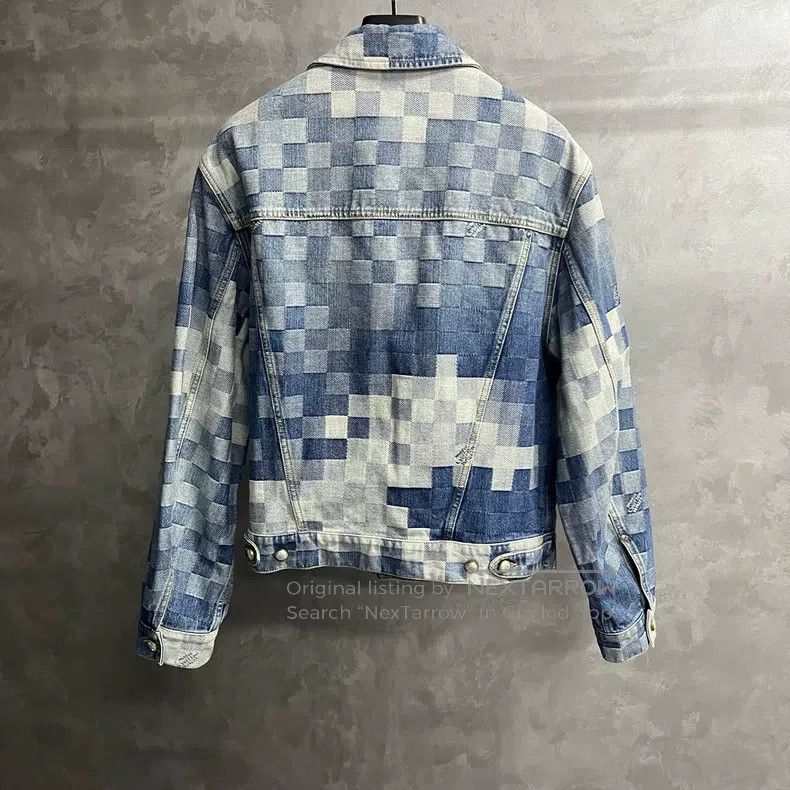 Louis Vuitton Louis Vuitton 24 Blue Mosaic Effect Printed Lapel Single B Size US M / EU 48-50 / 2 - 5 Thumbnail