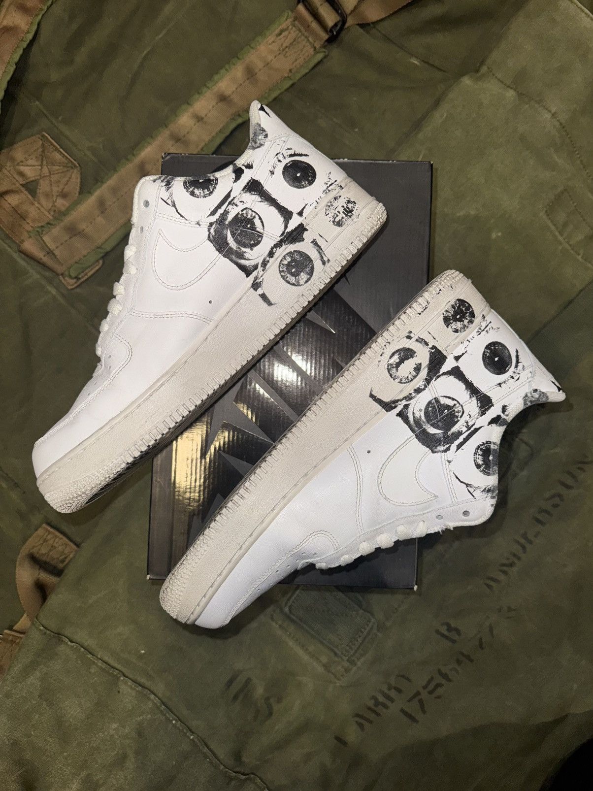 Comme des Garcons SHIRT × Nike × Supreme Nike AF1 Low Supreme CDG *rare* Size US 10 / EU 43 - 2 Thumbnail