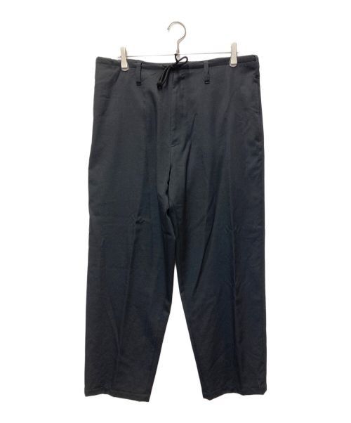 Yohji Yamamoto Yohji Yamamoto pour homme Wrinkled gabardine drawcord pants Size US 37 - 1 Thumbnail