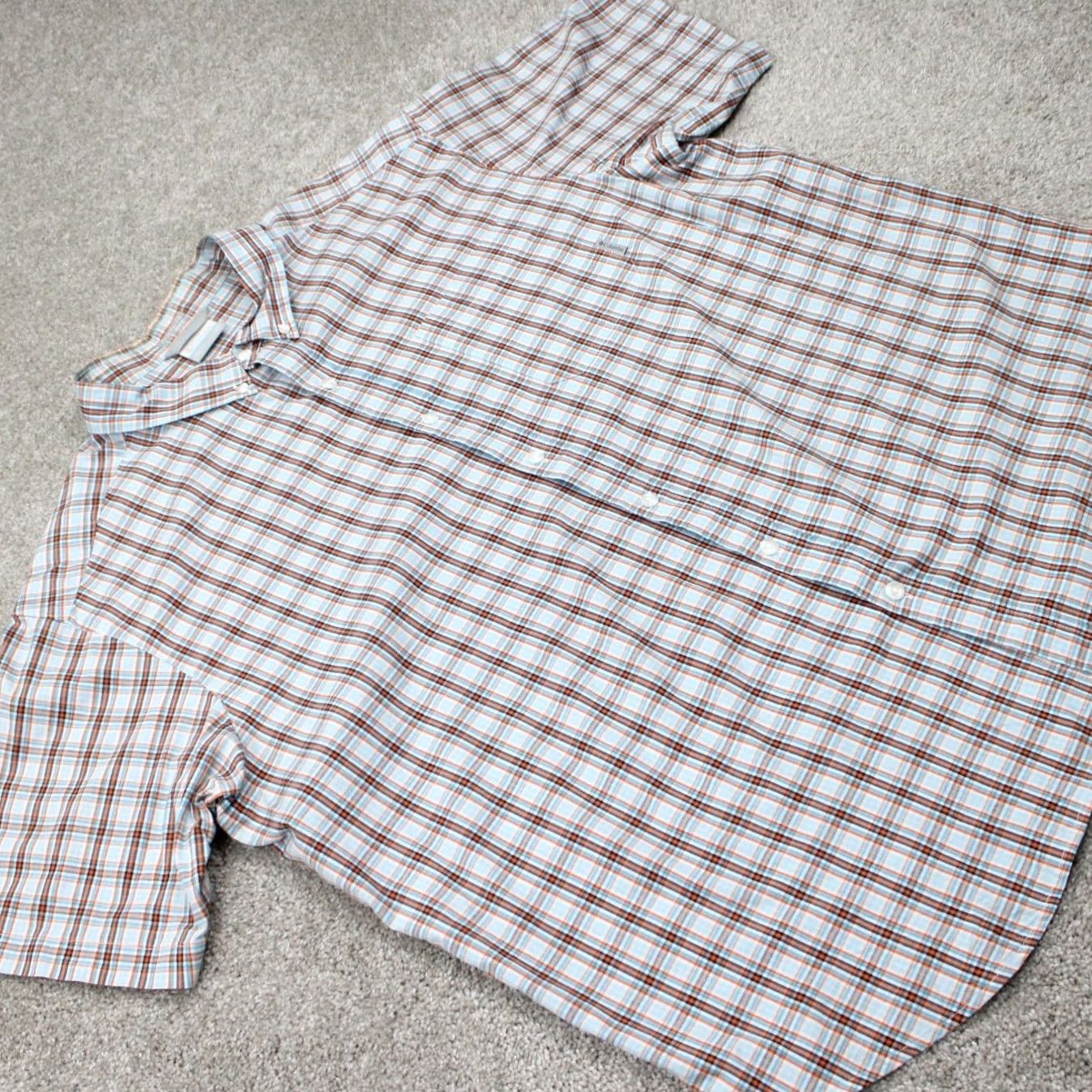 Vintage Columbia Shirt Men 2XL XXL Orange/Blue Rapid Rivers II Regular Fit Short Sleeve Plaid Size US XXL / EU 58 / 5 - 7 Thumbnail