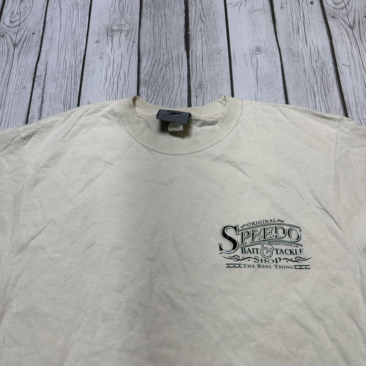 Speedo × Vintage Vintage Speedo tee Size US XL / EU 56 / 4 - 4 Thumbnail