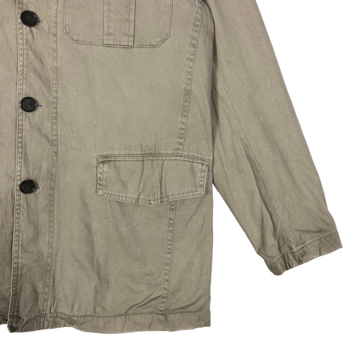 Japanese Brand 🔥90’s Vintage Chore Work Jacket British Khaki Japan Made Size US M / EU 48-50 / 2 - 4 Thumbnail