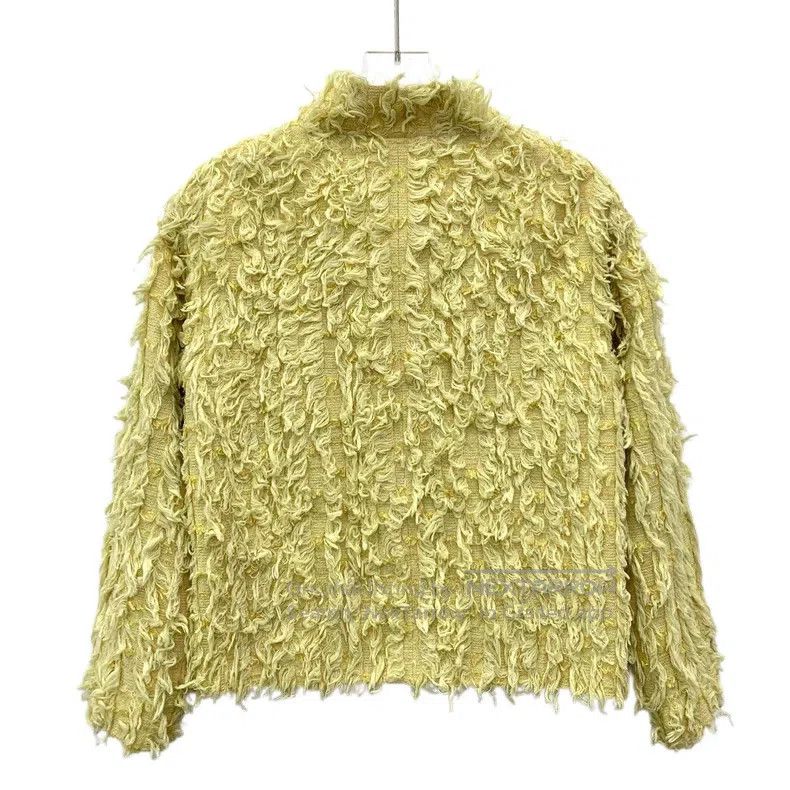 Chanel Chanel 21C yellow cotton single-breasted long-sleeved tass Size M / US 6-8 / IT 42-44 - 2 Thumbnail