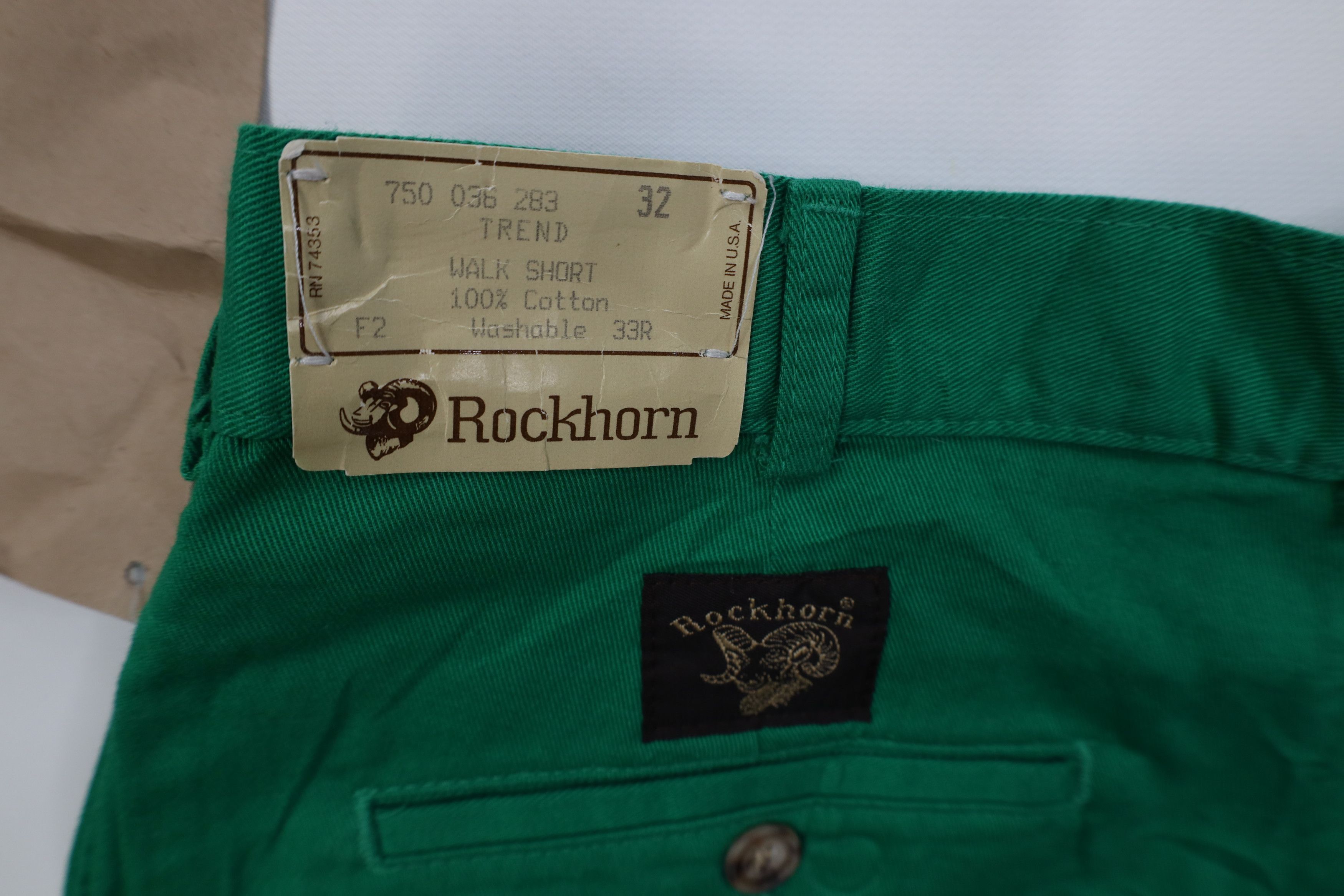 Vintage Deadstock Vintage 70s Streetwear Above Knee Shorts Kelly USA Size US 32 / EU 48 - 15 Thumbnail