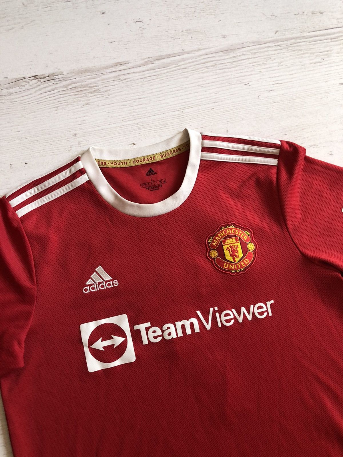 Adidas Manchester United 2021 Ronaldo 7 Home Shirt Jersey Size US L / EU 52-54 / 3 - 3 Thumbnail