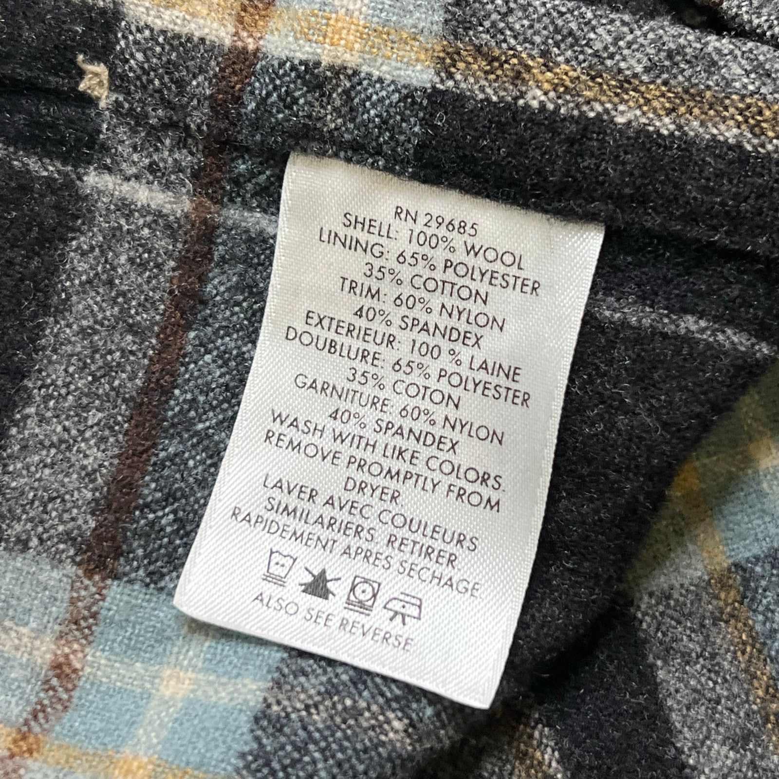 Pendleton Vintage Pendleton Wool Flannel Shirt XL Plaid Elbow Patch Size US XL / EU 56 / 4 - 9 Thumbnail