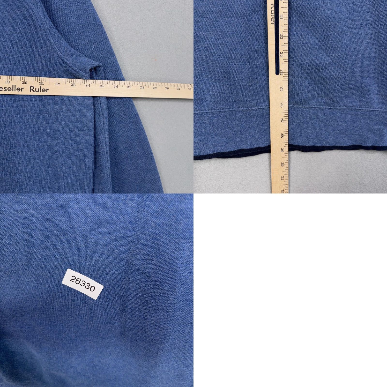 Brooks Brothers Brooks Brothers Sweatshirt Mens 2XL Blue 1/4 Zip Mock Neck Fleece Pullover Logo Size US XXL / EU 58 / 5 - 8 Thumbnail