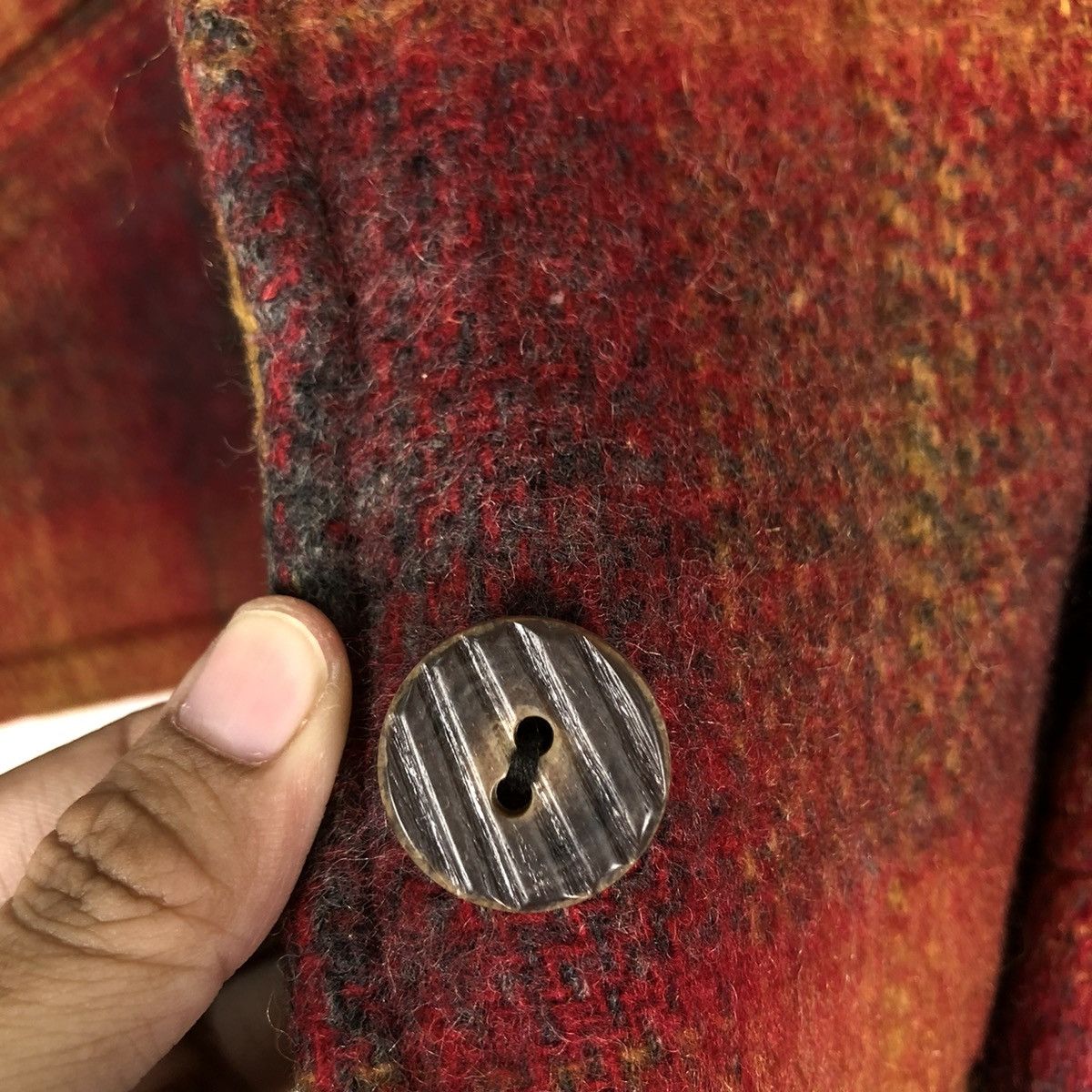 Japanese Brand 🔥VINTAGE BIKER WOOL JACKET PAT HOGUE TARTAN DESIGN Size US M / EU 48-50 / 2 - 16 Thumbnail