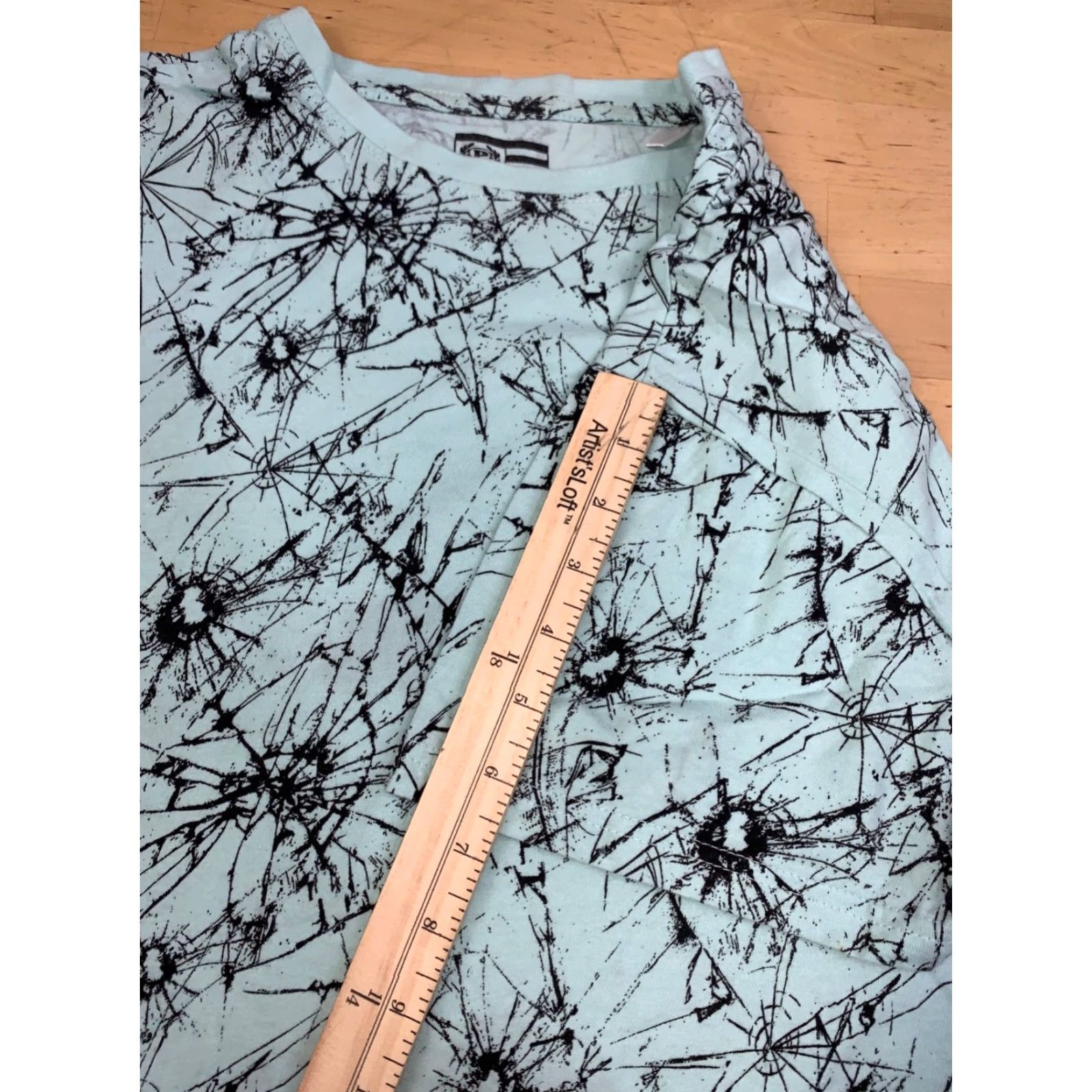 Phat Farm Phat Farm T-Shirt Mens XL Blue Abstract Glass Shattered Y2K 12181 Size US XL / EU 56 / 4 - 5 Thumbnail