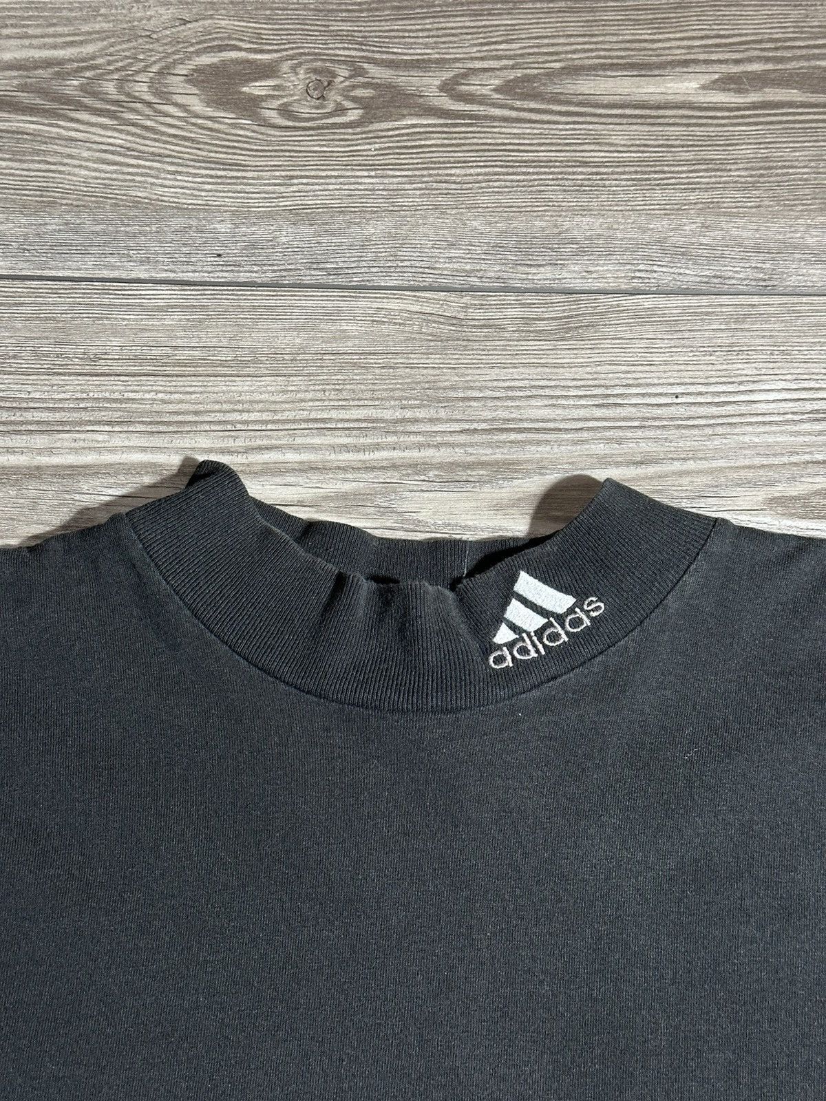 Adidas × Vintage Vintage Adidas Mock Neck Longsleeve Size US L / EU 52-54 / 3 - 2 Thumbnail