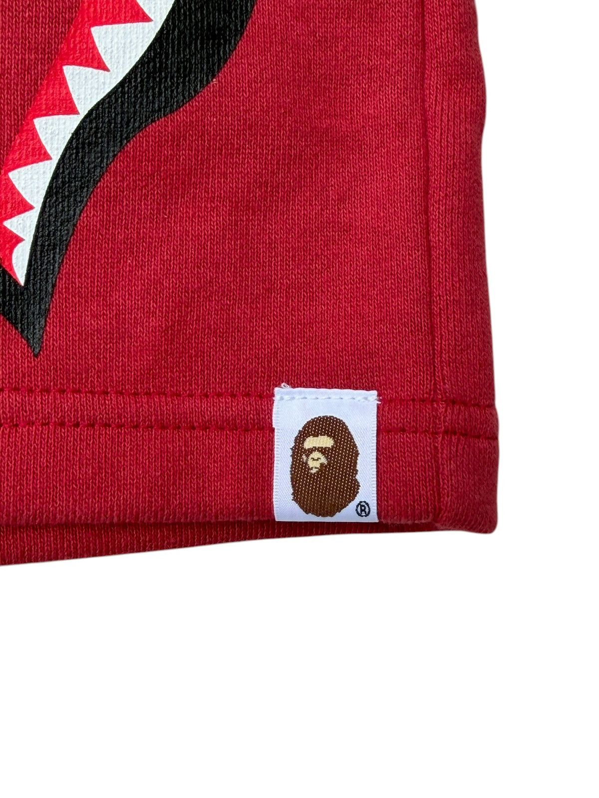 Bape BAPE ABC Split Camo Side Shark Sweat Shorts Red/Pink Size US 33 - 7 Thumbnail