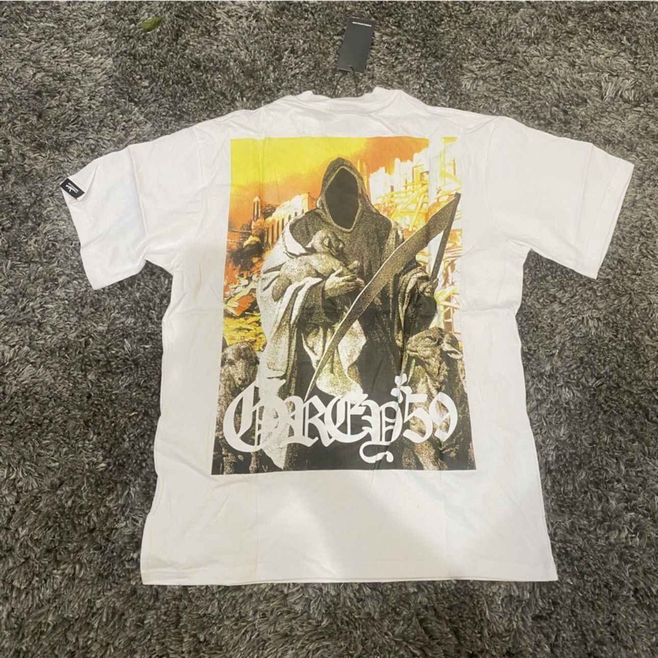 G59 Records G59 Reaper Pocket T-Shirt in White, Size M Size US M / EU 48-50 / 2 - 6 Thumbnail