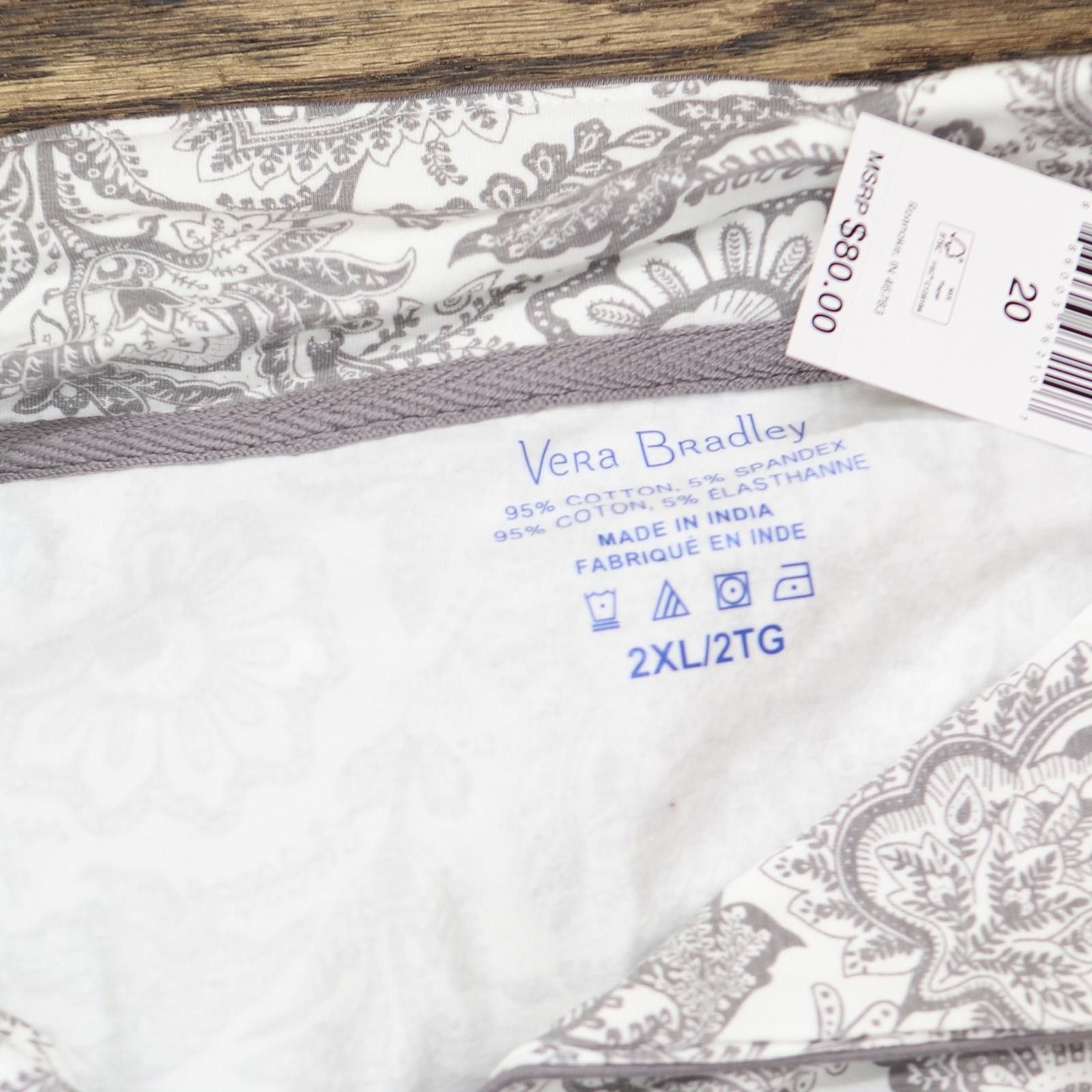 Other Nwt Vera Bradley Set Shirt And Shorts Java Lace Gray 2xl Size XXL / US 16-18 / IT 52-54 - 7 Thumbnail