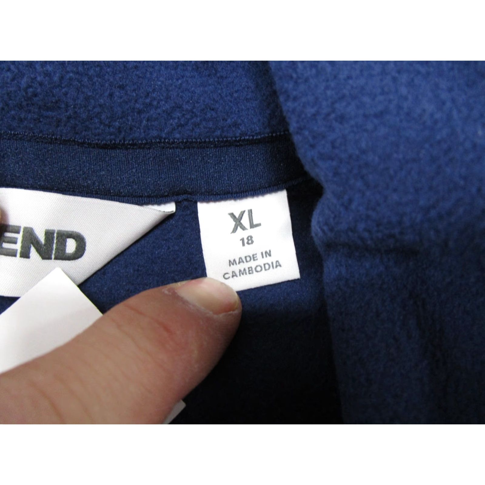 Lands' End NWT Lands’ End Womens Fleece Full Zip Lightweight Jacket XL Blue Women Regular Size XL Jacket Size XL / US 12-14 / IT 48-50 - 3 Thumbnail
