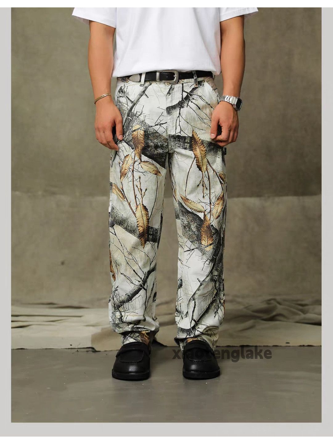Designer × Japanese Brand × Vintage Utility real tree camo full pattern skate hiphop cargo pants Size US 36 / EU 52 - 3 Thumbnail