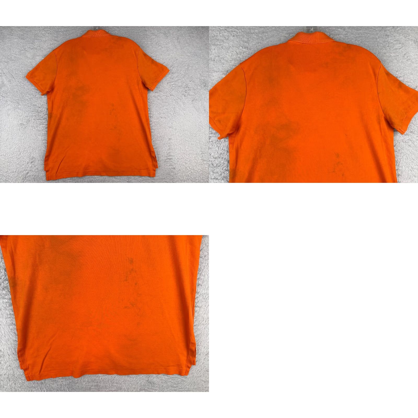 Ralph Lauren Polo Ralph Lauren Shirt Adult Large Orange 100% Cotton Short Sleeve Pony READ Size US L / EU 52-54 / 3 - 9 Thumbnail