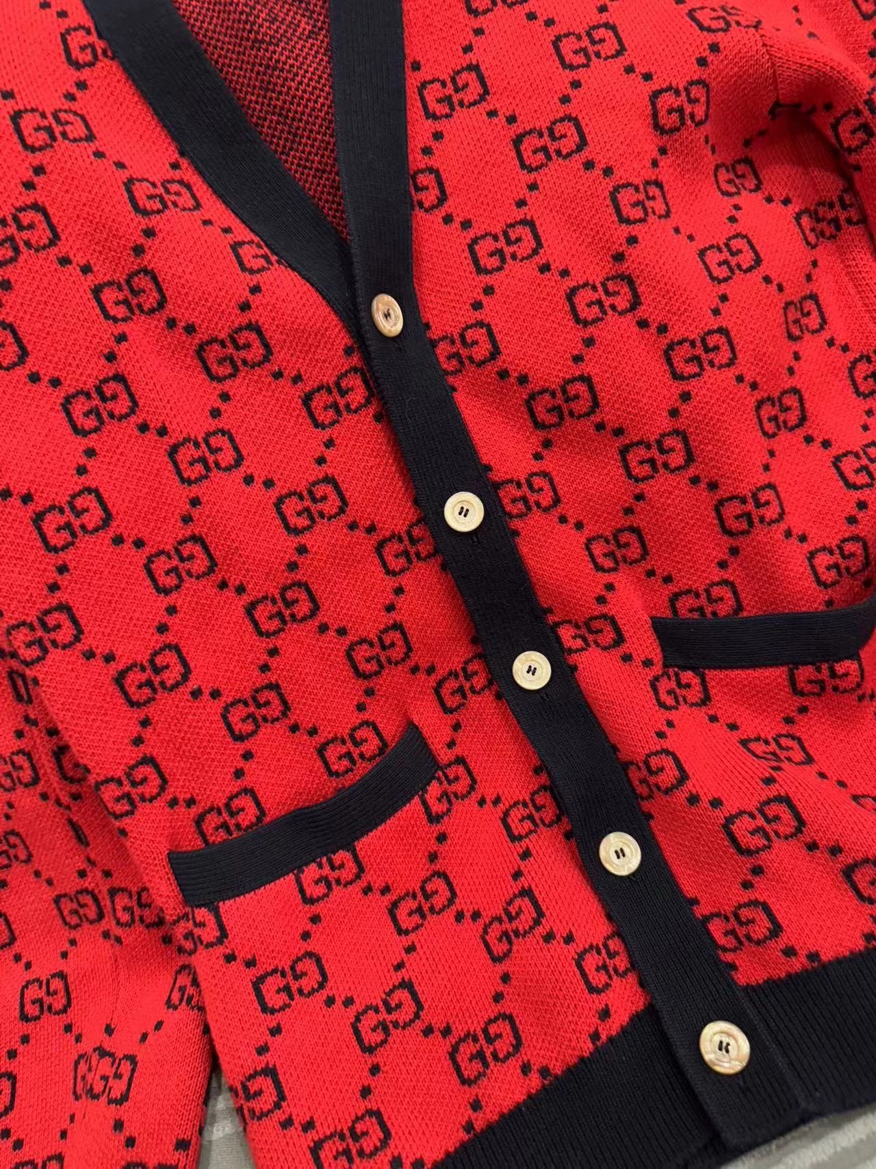 Gucci Gucci Red Cardigan S Size US S / EU 44-46 / 1 - 2 Thumbnail