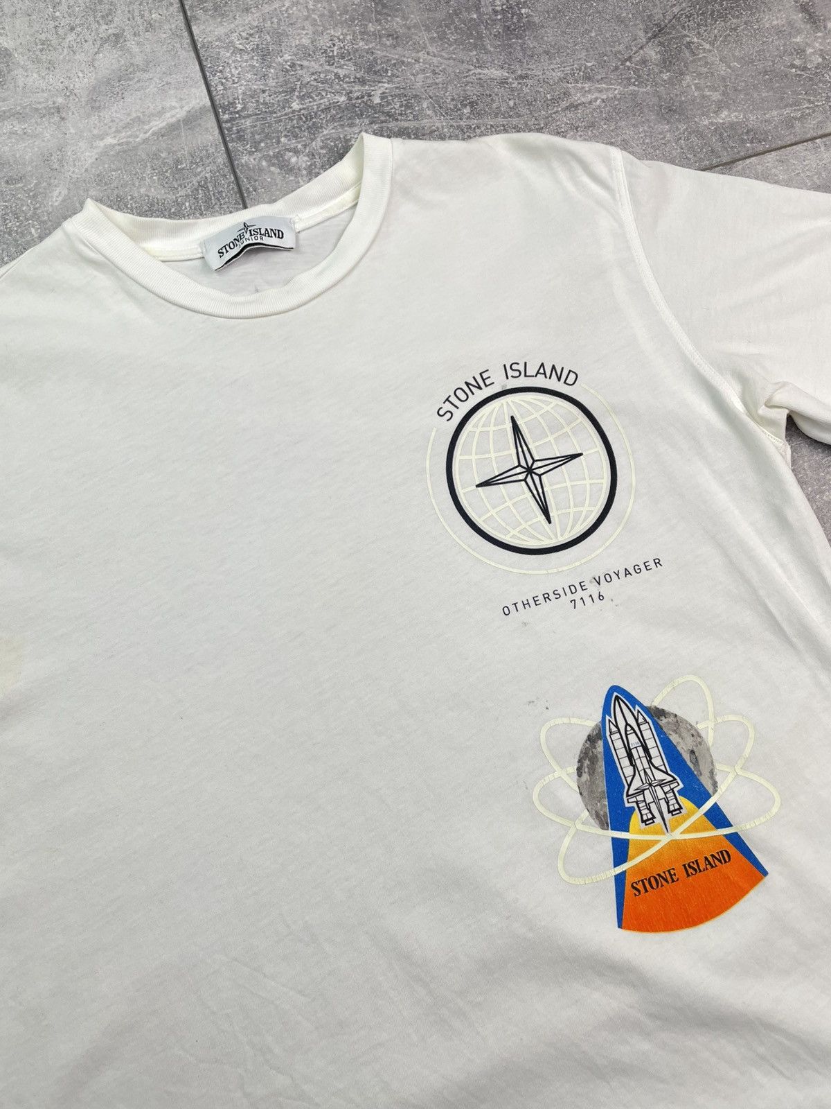 Stone Island Stone Island Junior T-shirt Big Logo Neon Size US XS / EU 42 / 0 - 2 Thumbnail