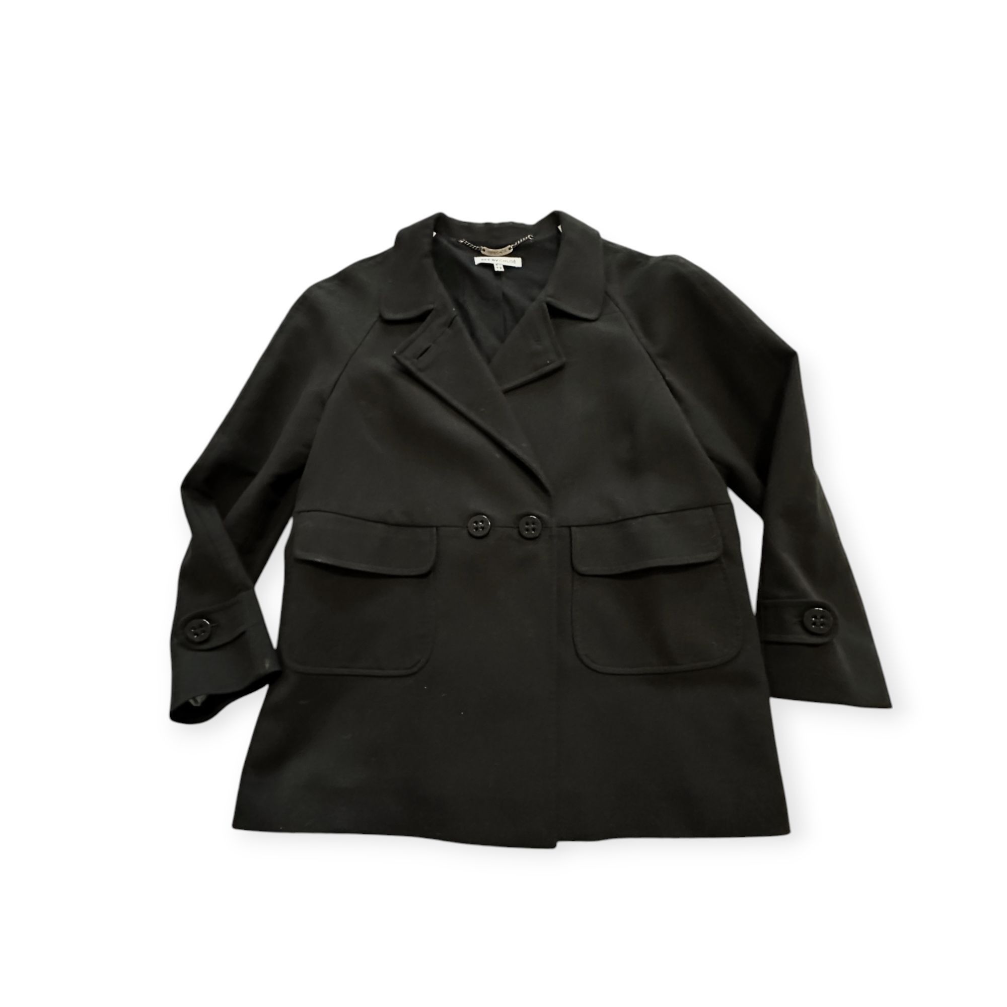 See by Chloe See by Chloe Black Cotton Pea Coat/Jacket, Size US10/Italy 4 Size L / US 10 / IT 46 - 5 Thumbnail