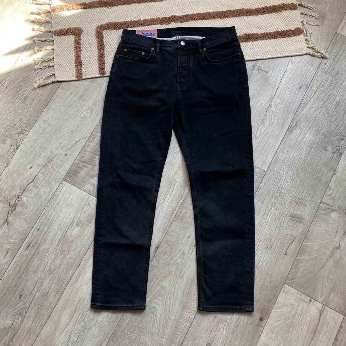 Acne Studios ACNE STUDIOS BLA KONST RIVER USED BLACK JEANS | Grailed 