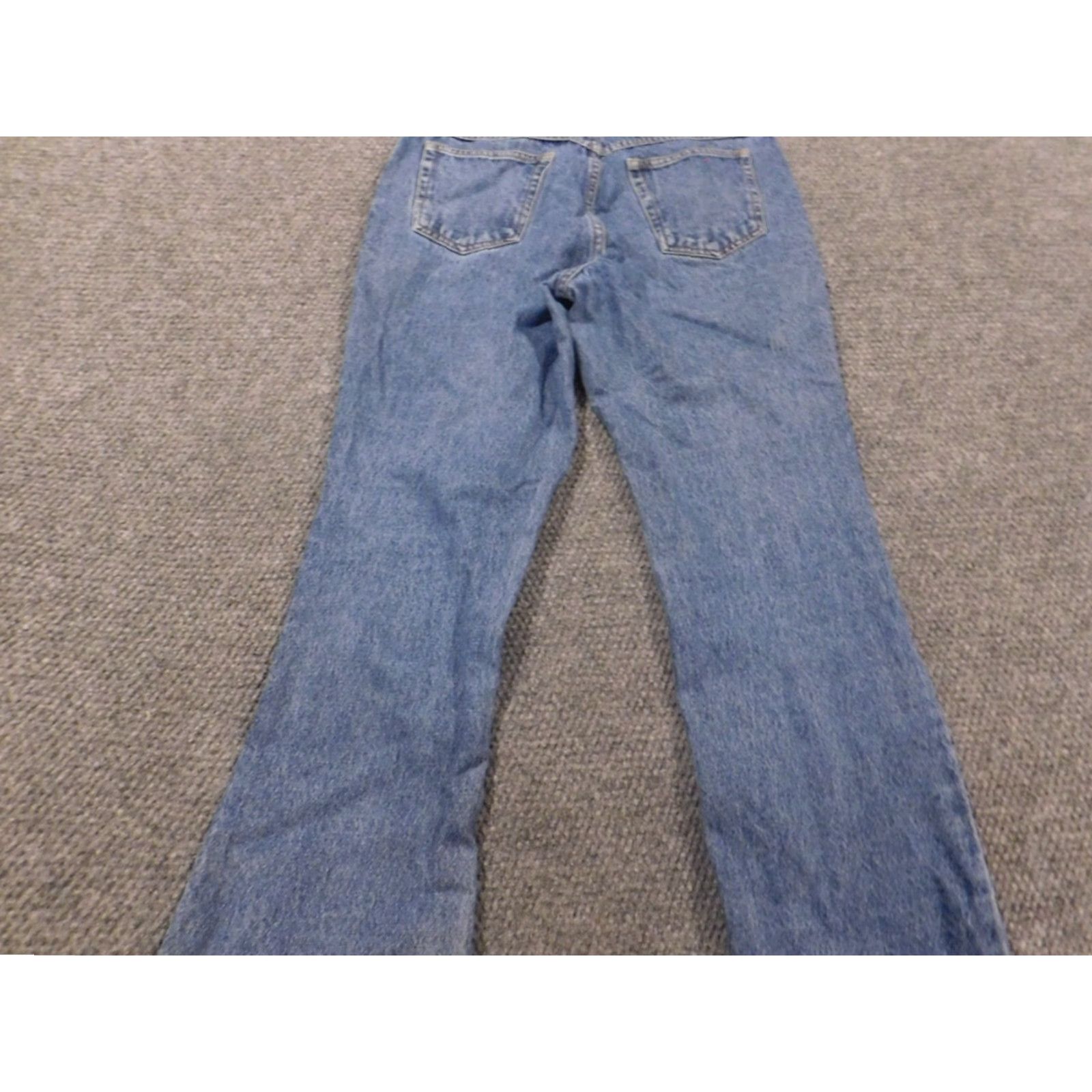 Bill Blass Bill Blass Jeans Women's 8 Blue Light Straight Denim Relaxed Mid Rise 30in Inseam Pockets Zip Size 30" / US 8 / IT 44 - 5 Thumbnail