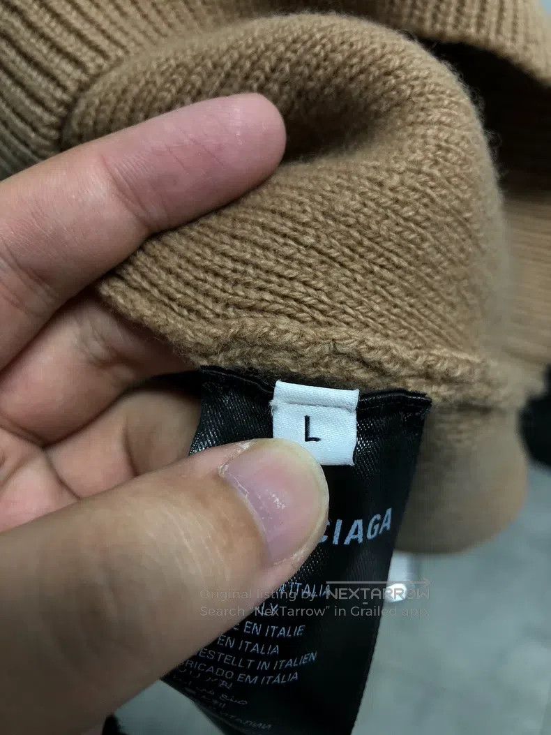 Balenciaga Balenciaga Logo Knit Crewneck Sweater Size US L / EU 52-54 / 3 - 4 Thumbnail