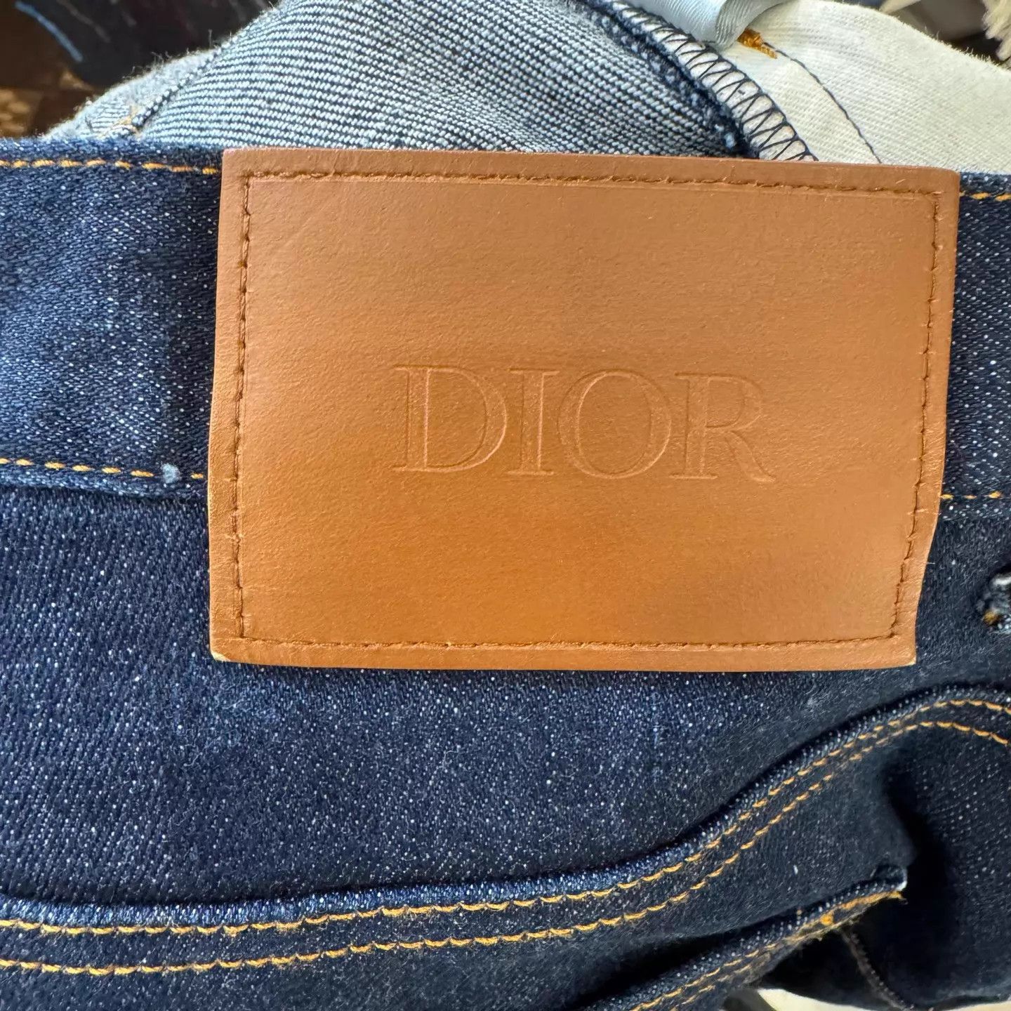 Dior Dior Washed Blue Jeans Monogram Lining 33 New Size US 33 - 5 Thumbnail