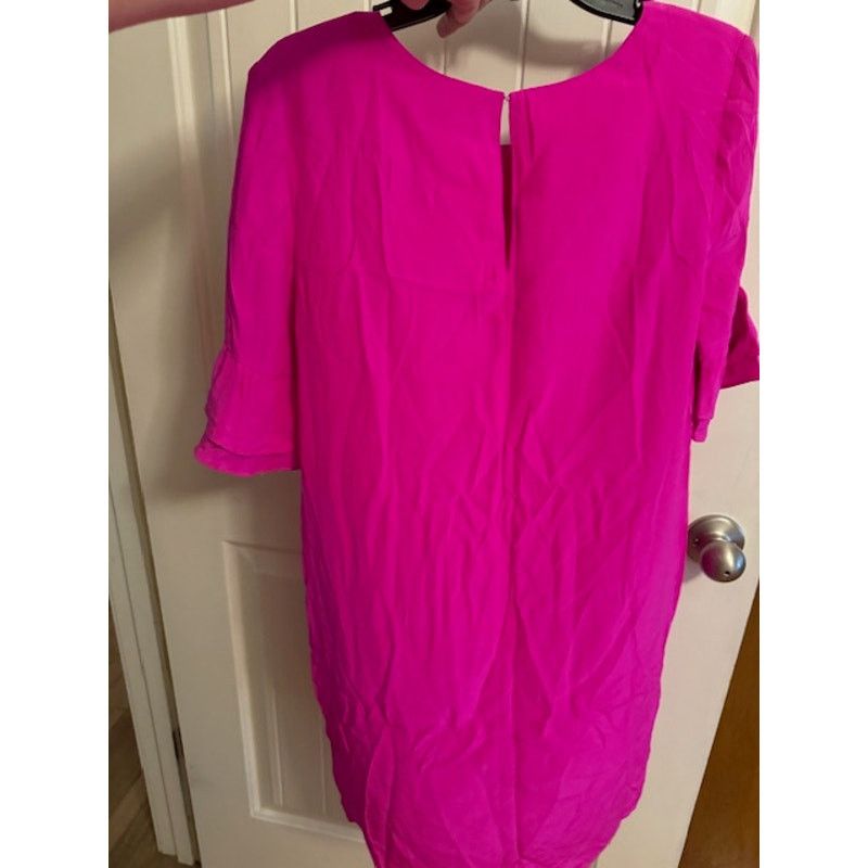 Amanda Uprichard Amanda Uprichard Silk Tiered Ruffle Sleeve Shift Dress M Size M / US 6-8 / IT 42-44 - 6 Thumbnail